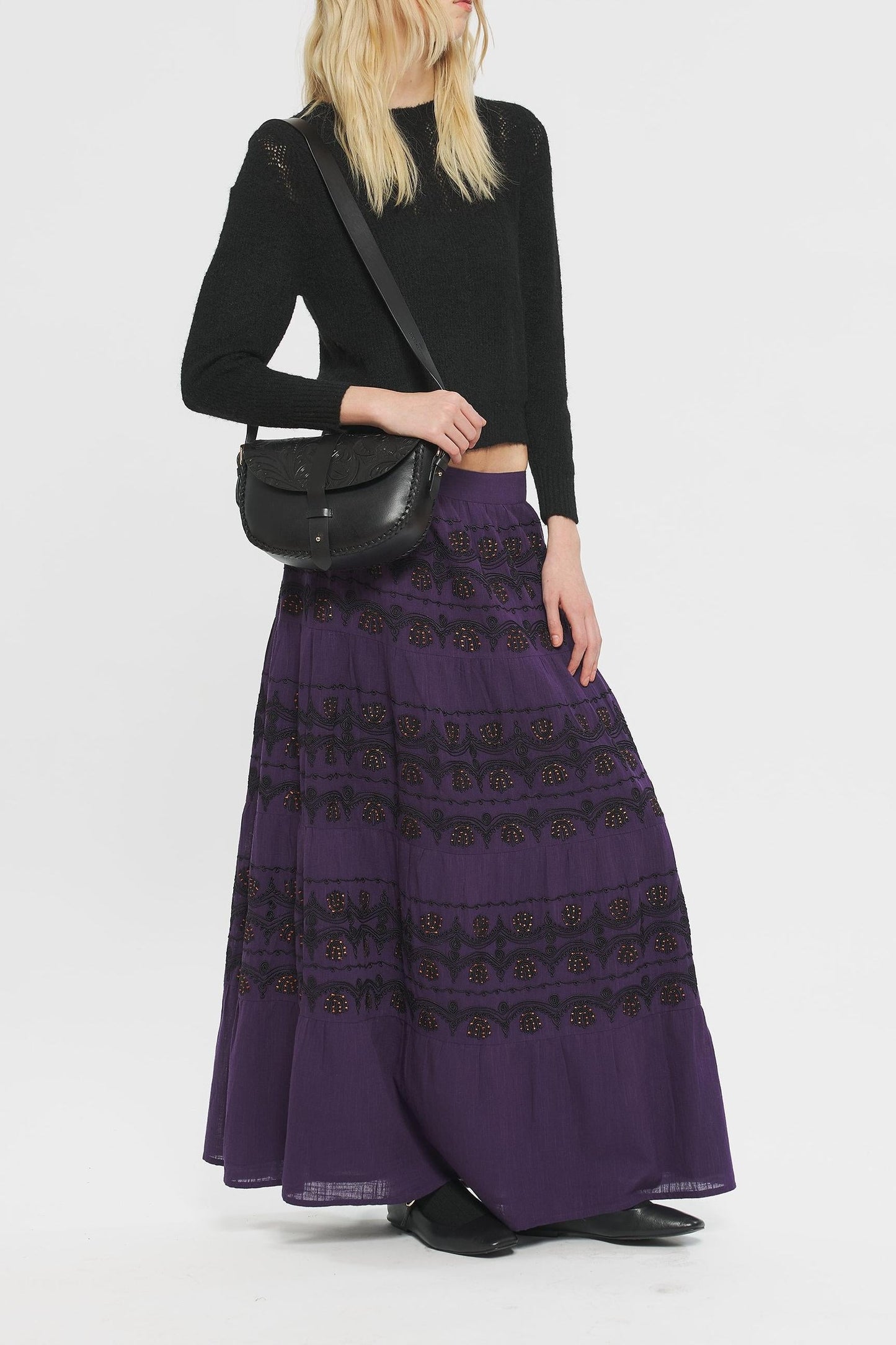 Nelly Embroidered skirt