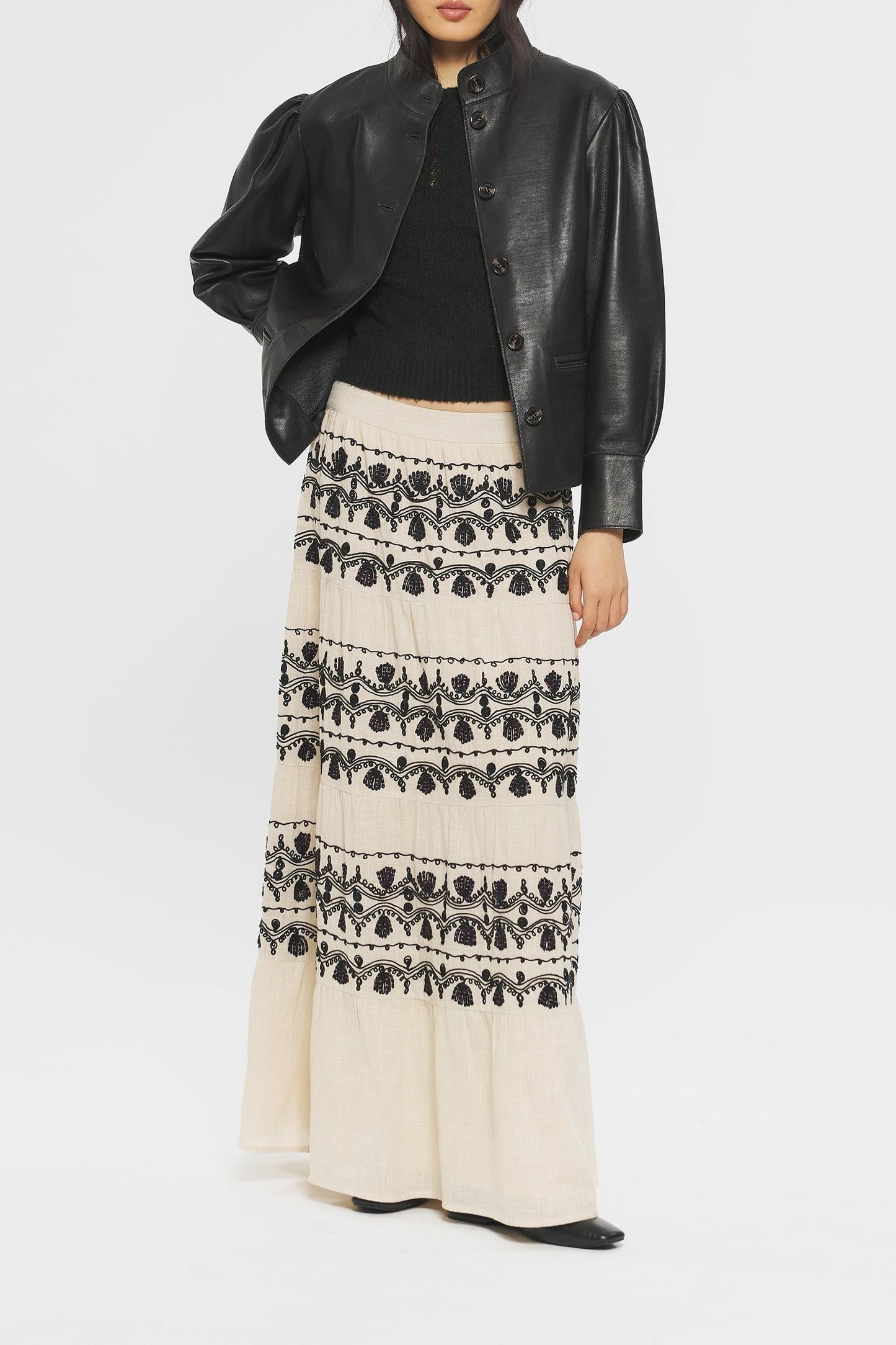 Nelly Embroidered skirt