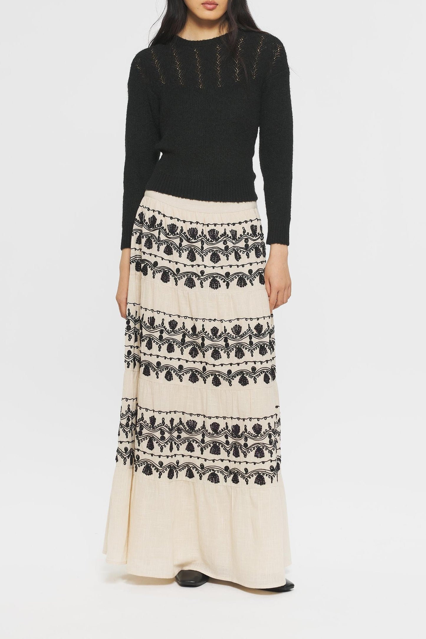 Nelly Embroidered skirt