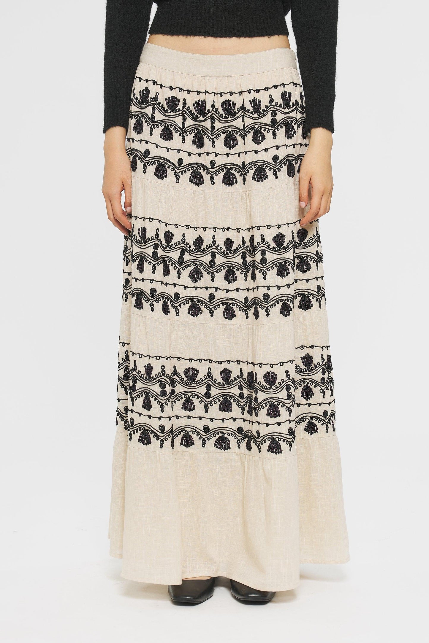 Nelly Embroidered skirt