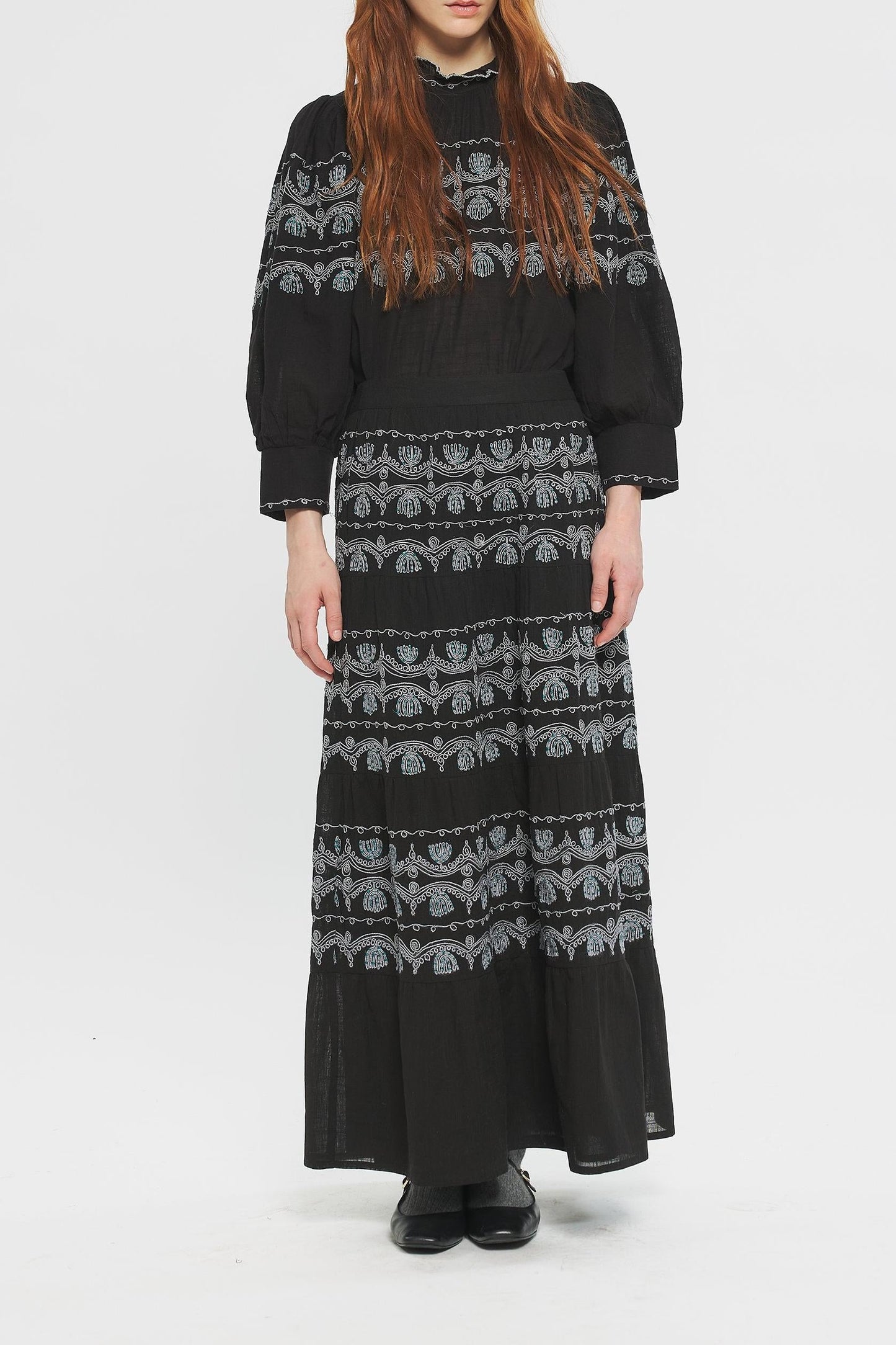 Nelly Embroidered skirt