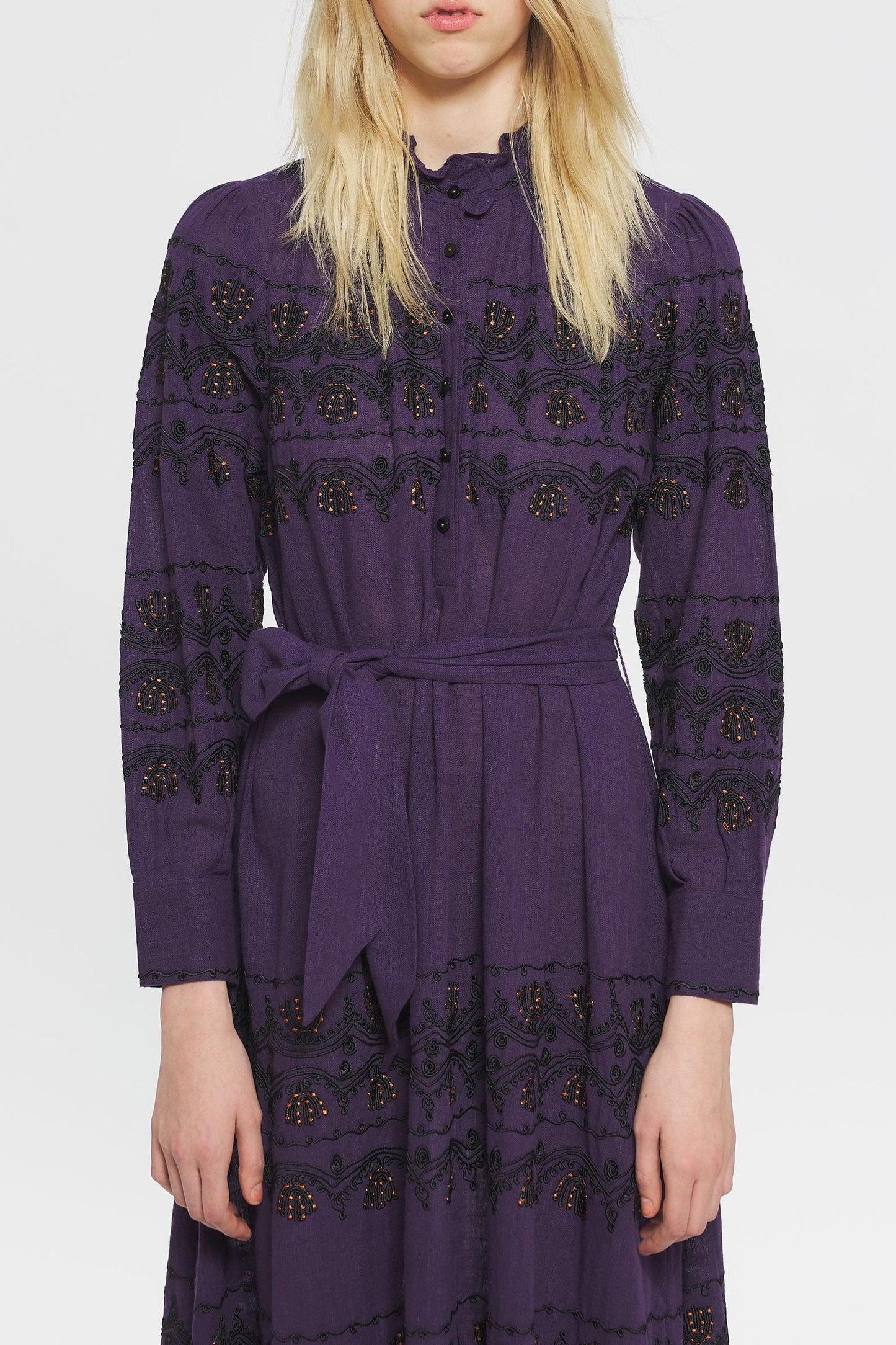 Nelly Embroidered maxi dress