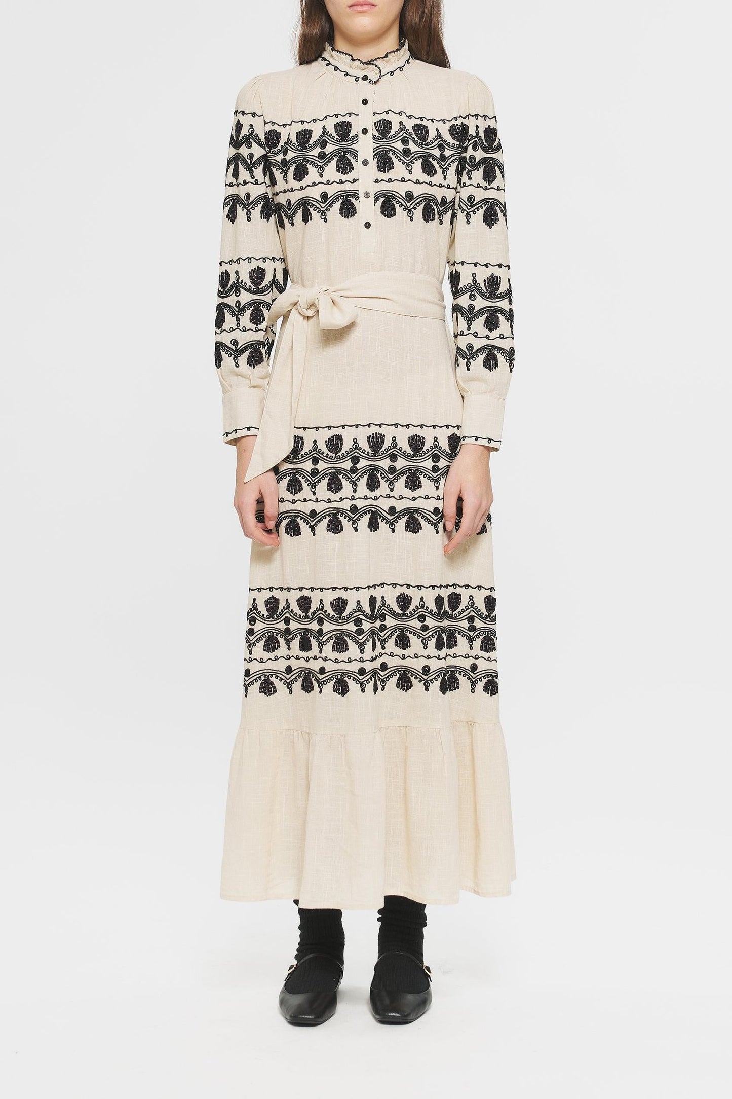 Nelly Embroidered maxi dress