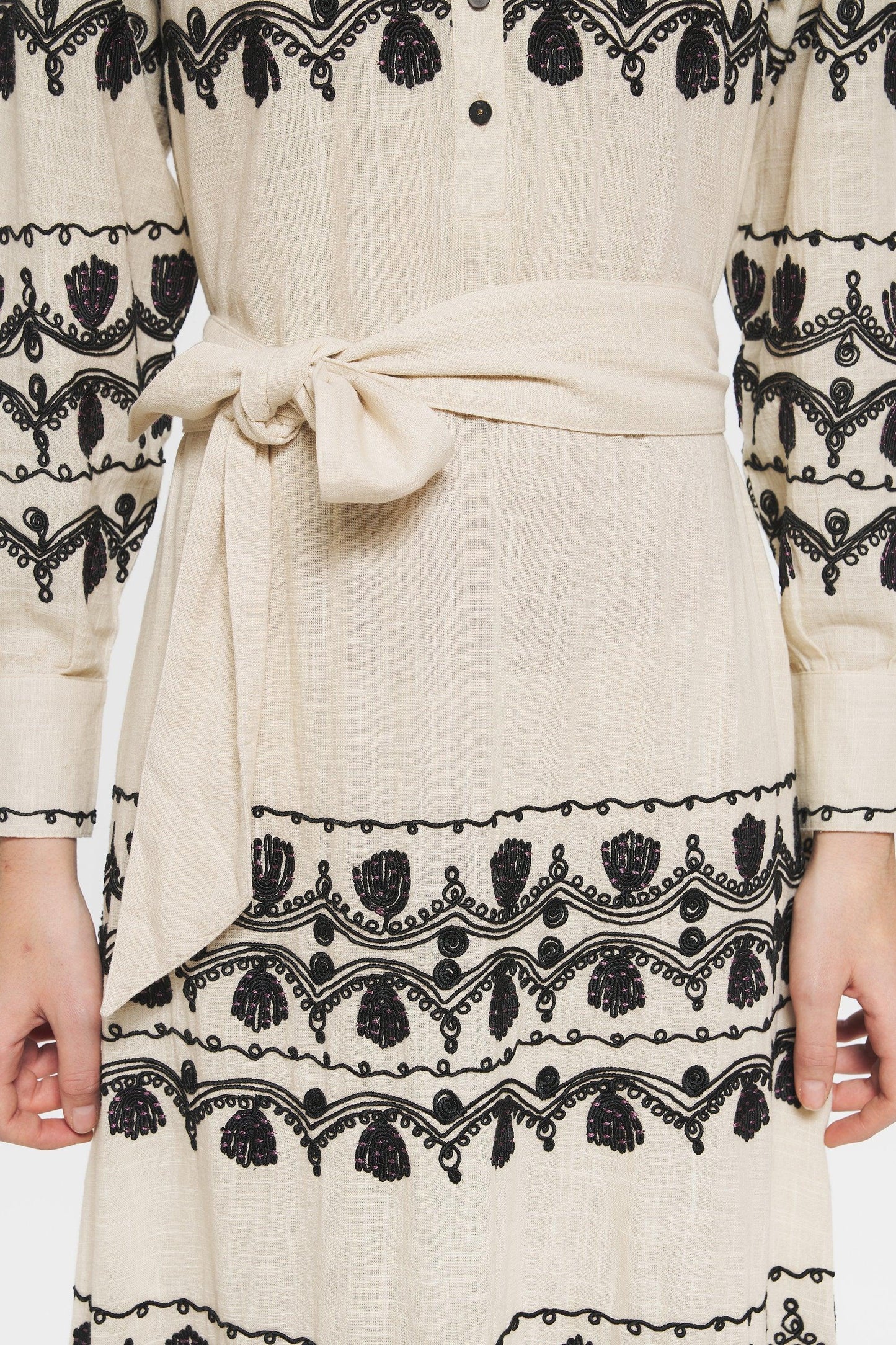 Nelly Embroidered maxi dress