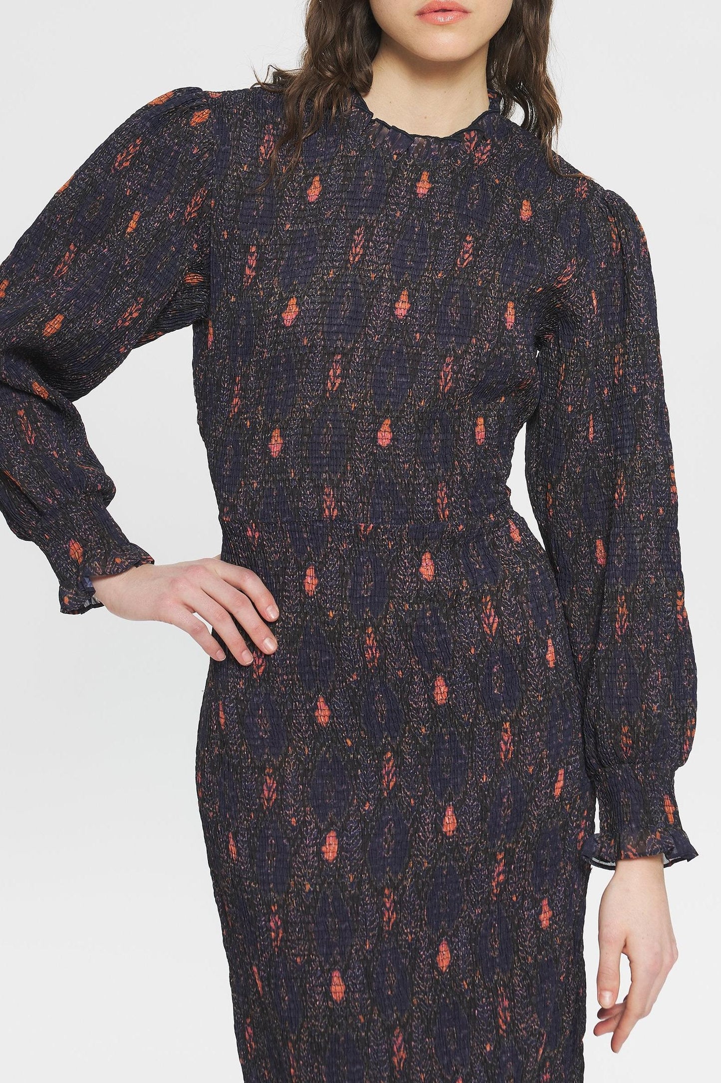 Robe longue imprimée Mani