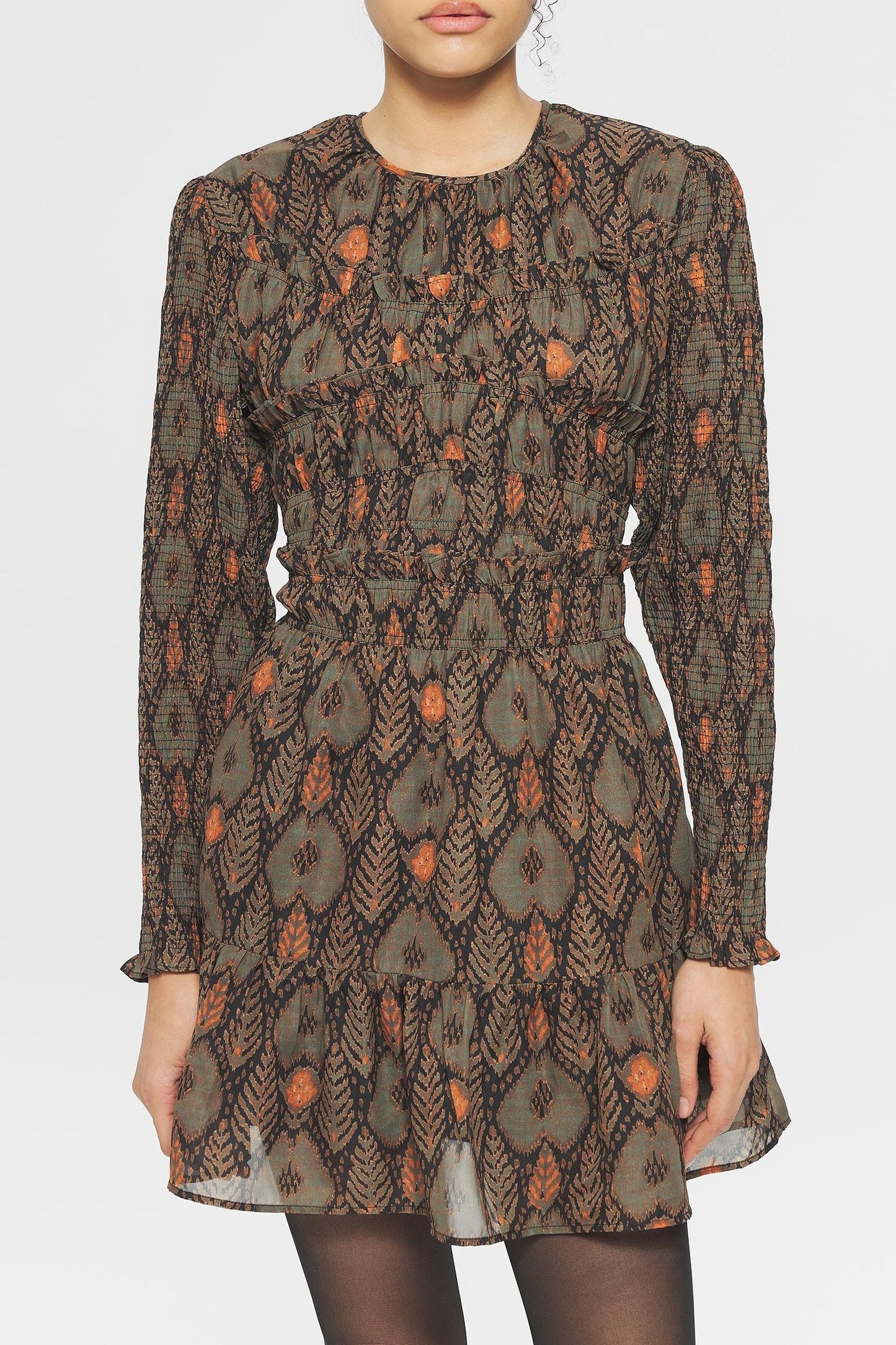 Mani Print mini dress