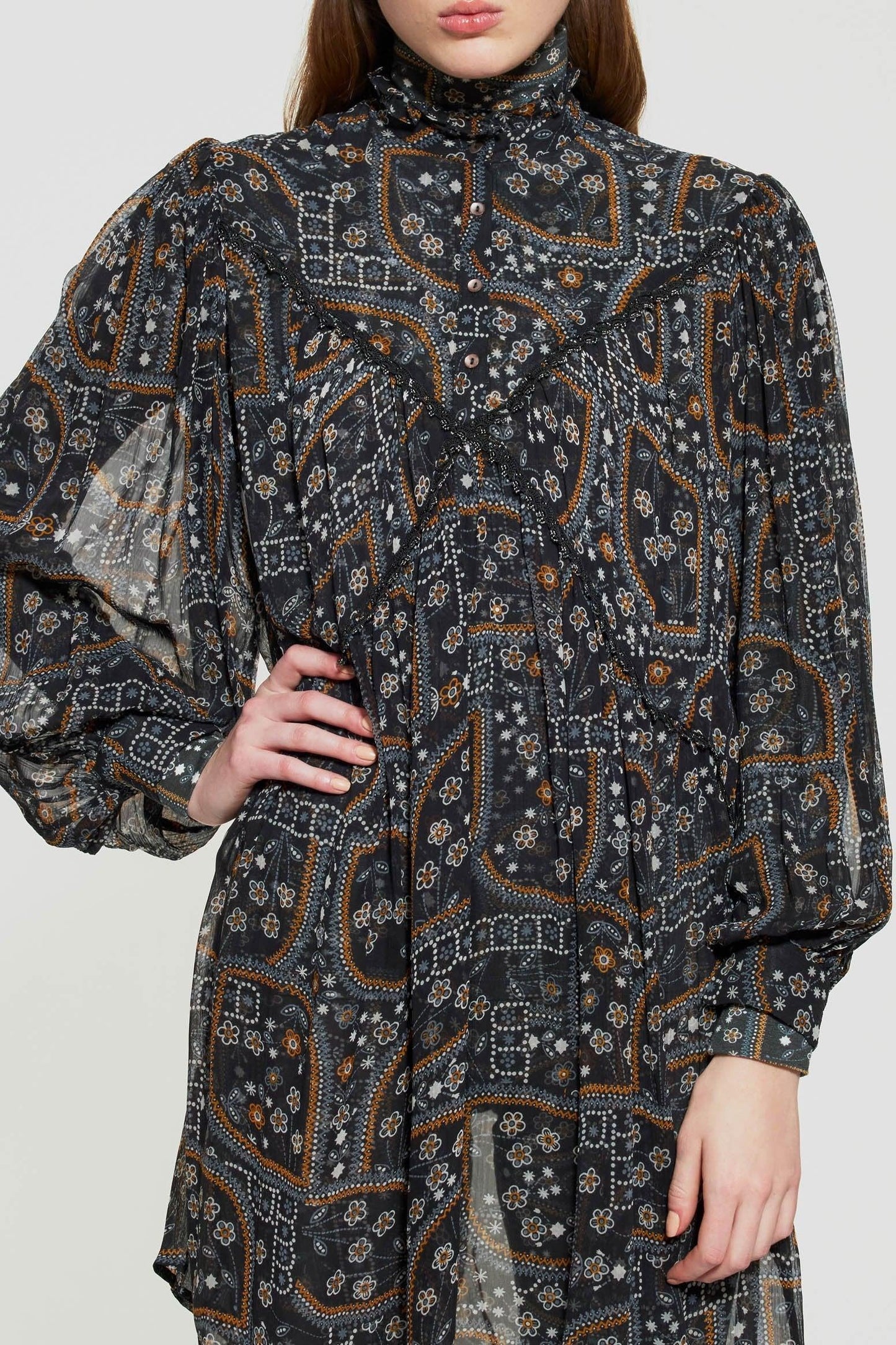 Vestido transparente Elie