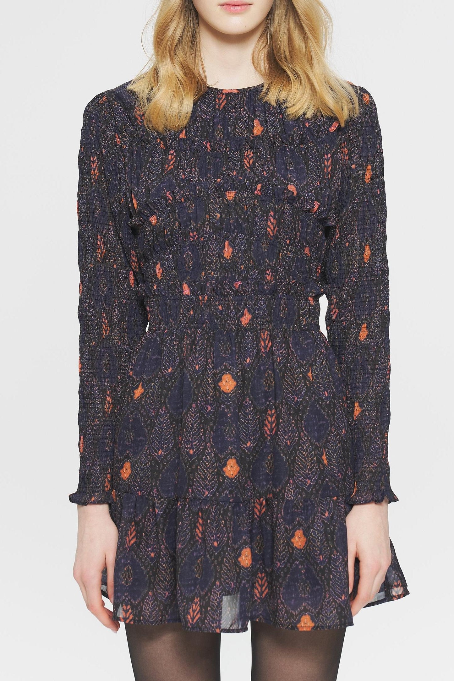 Mani Print mini dress