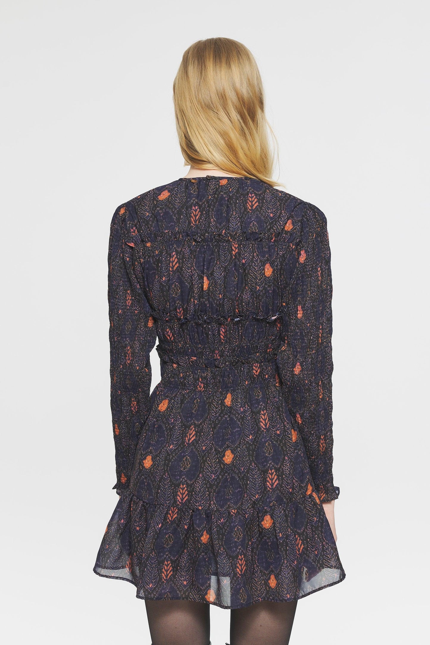 Mani Print mini dress