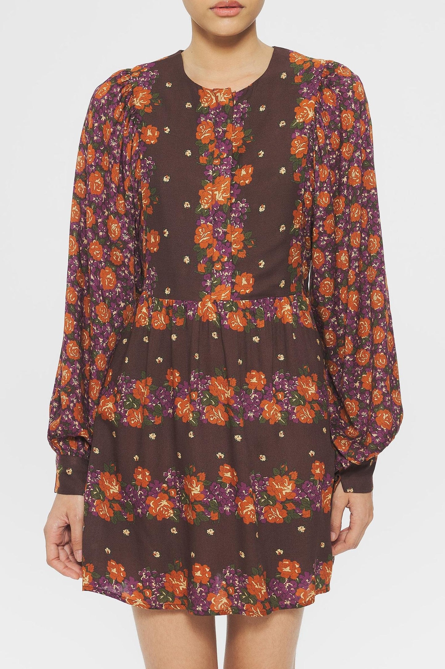 Magalie Print mini dress