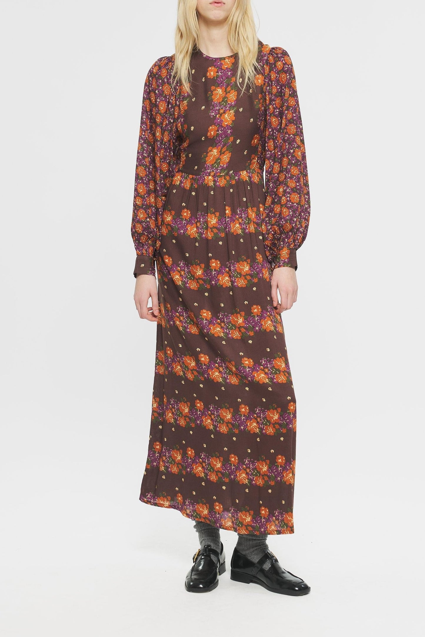 Magalie Print maxi dress