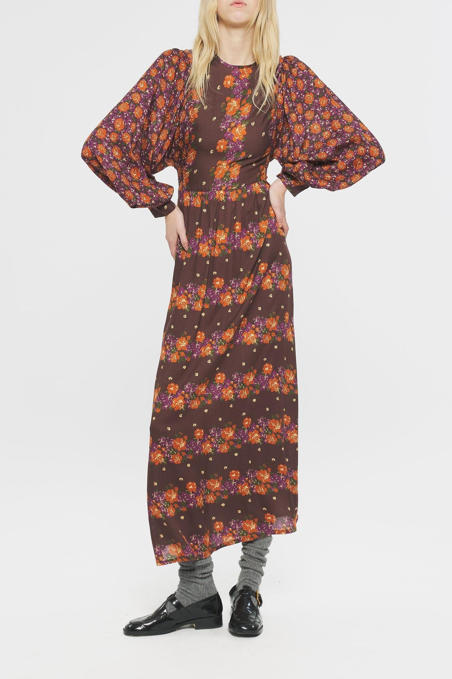 Magalie Print maxi dress