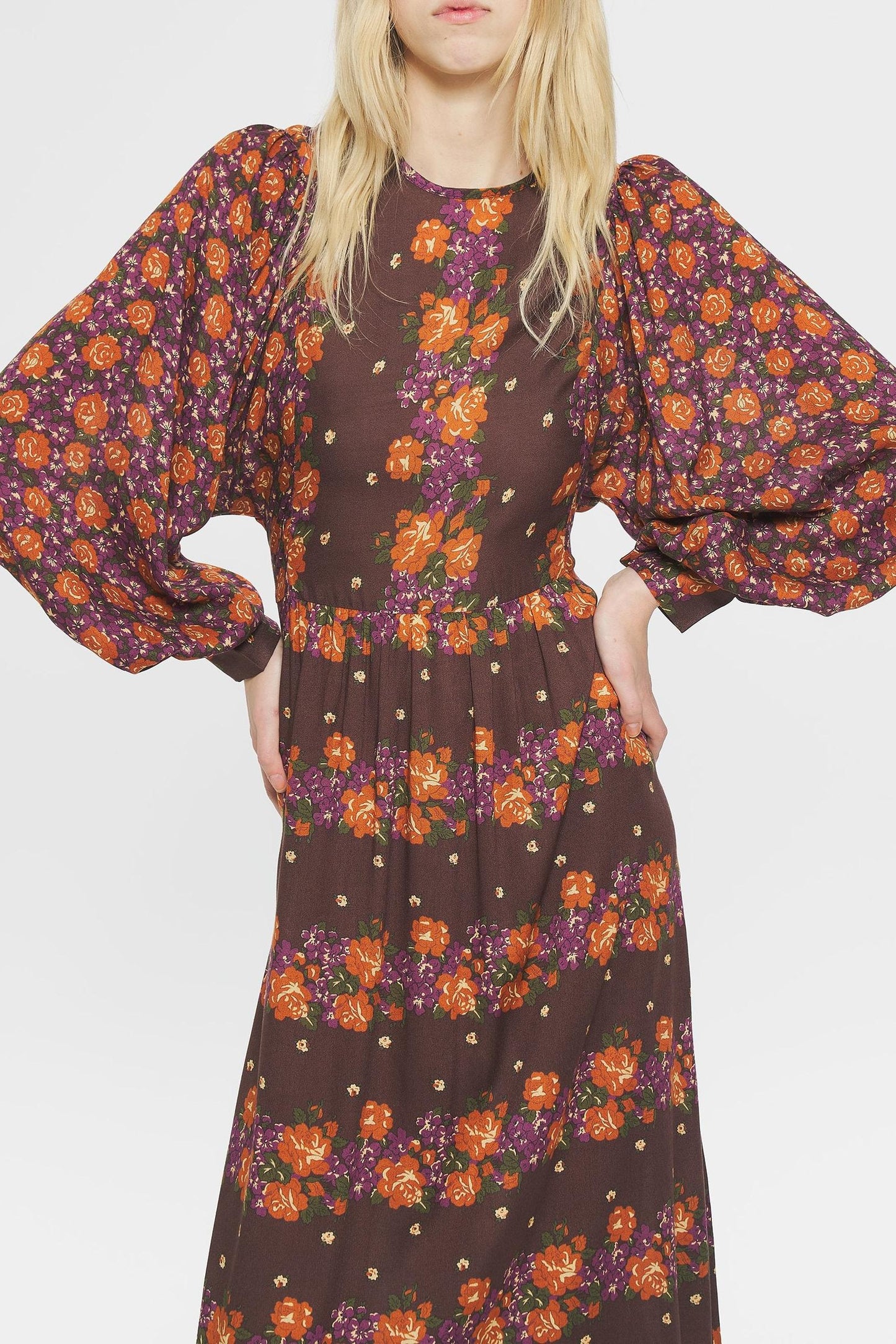 Magalie Print maxi dress