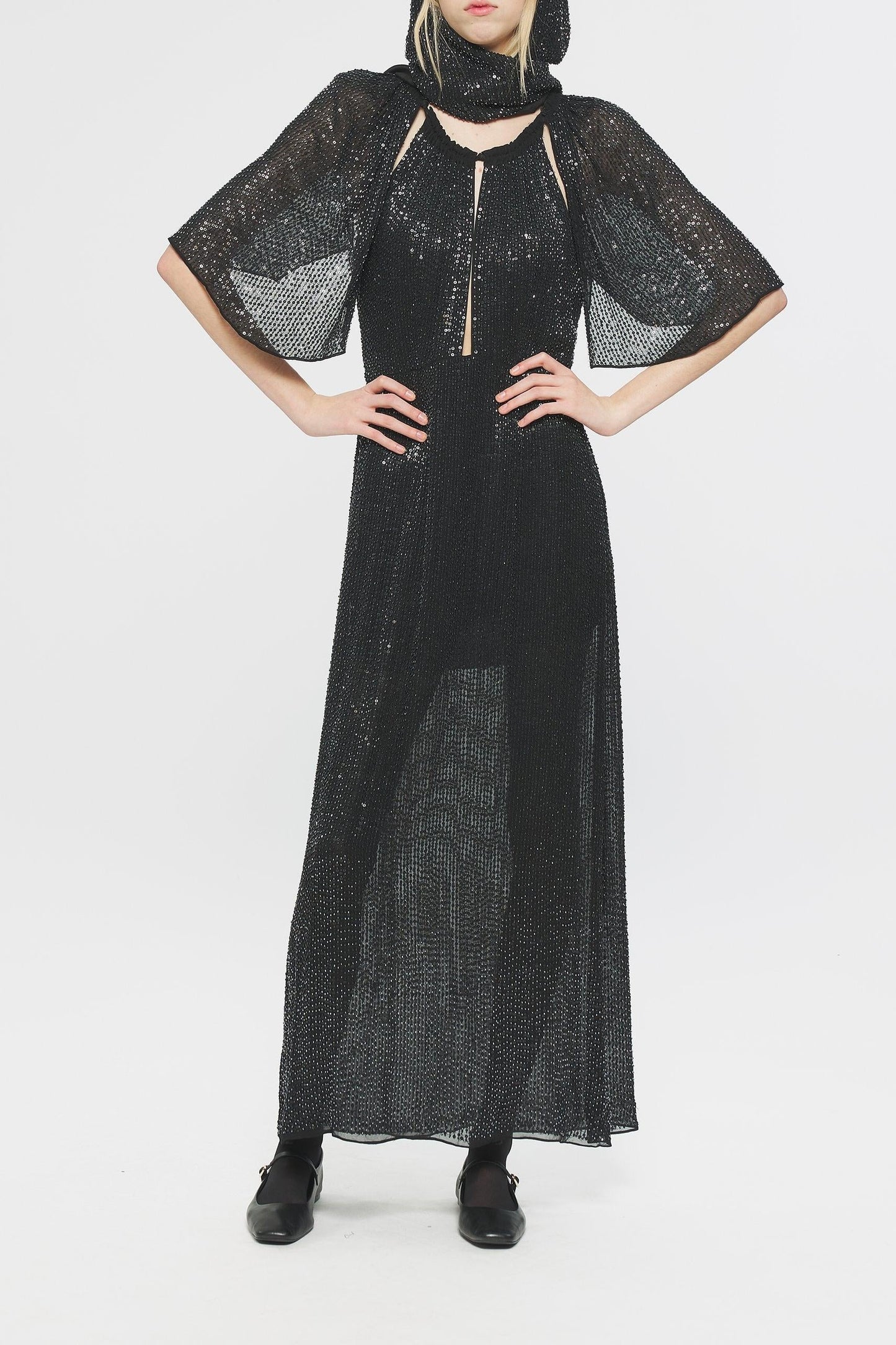 Lune Sequin maxi dress