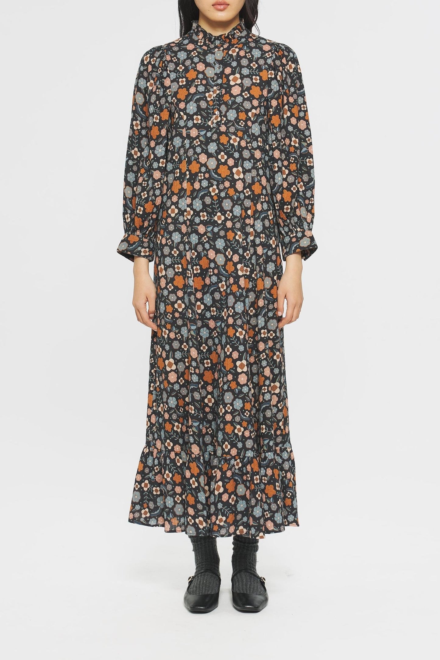 Leo Print maxi dress