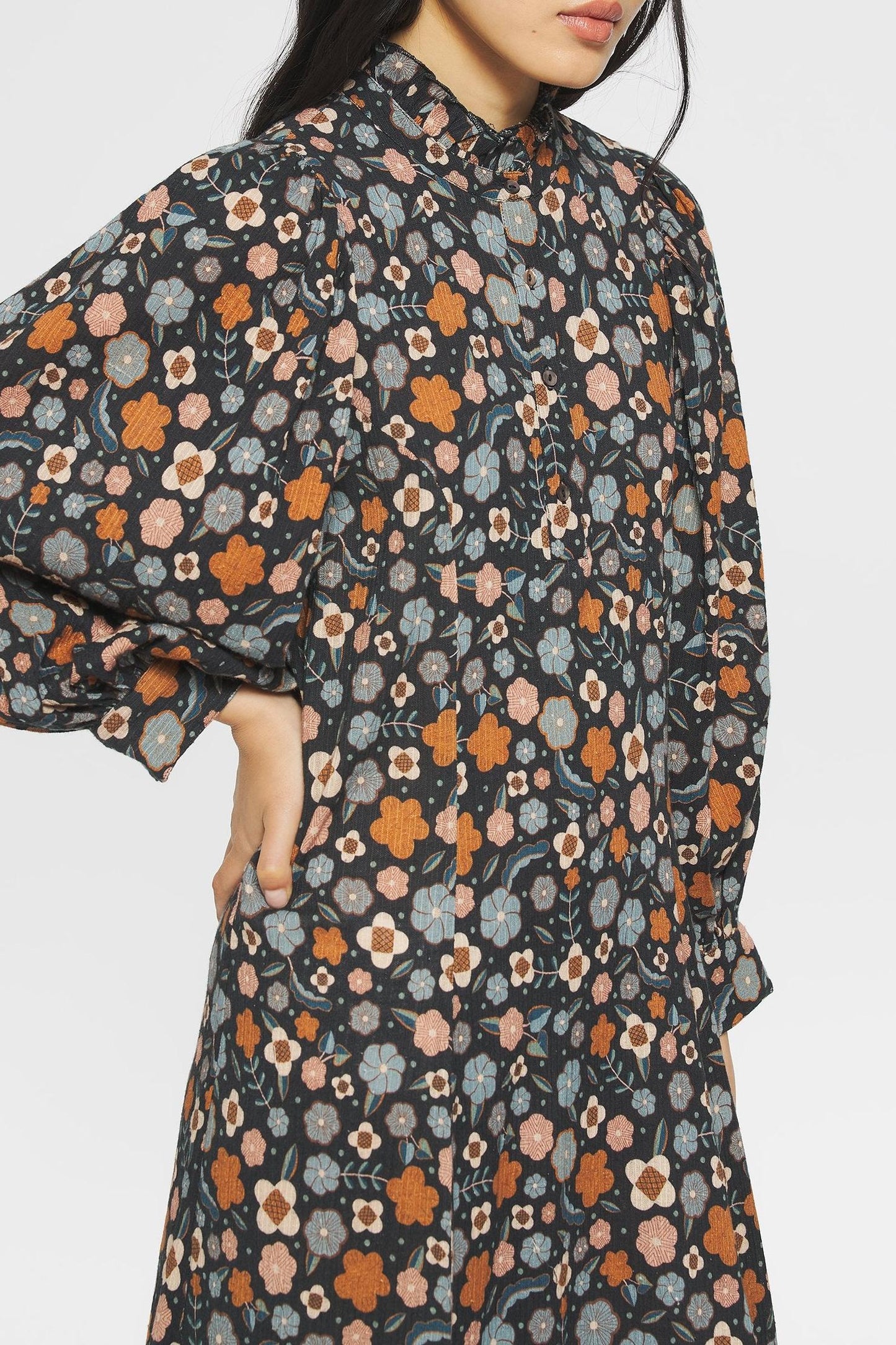 Leo Print maxi dress