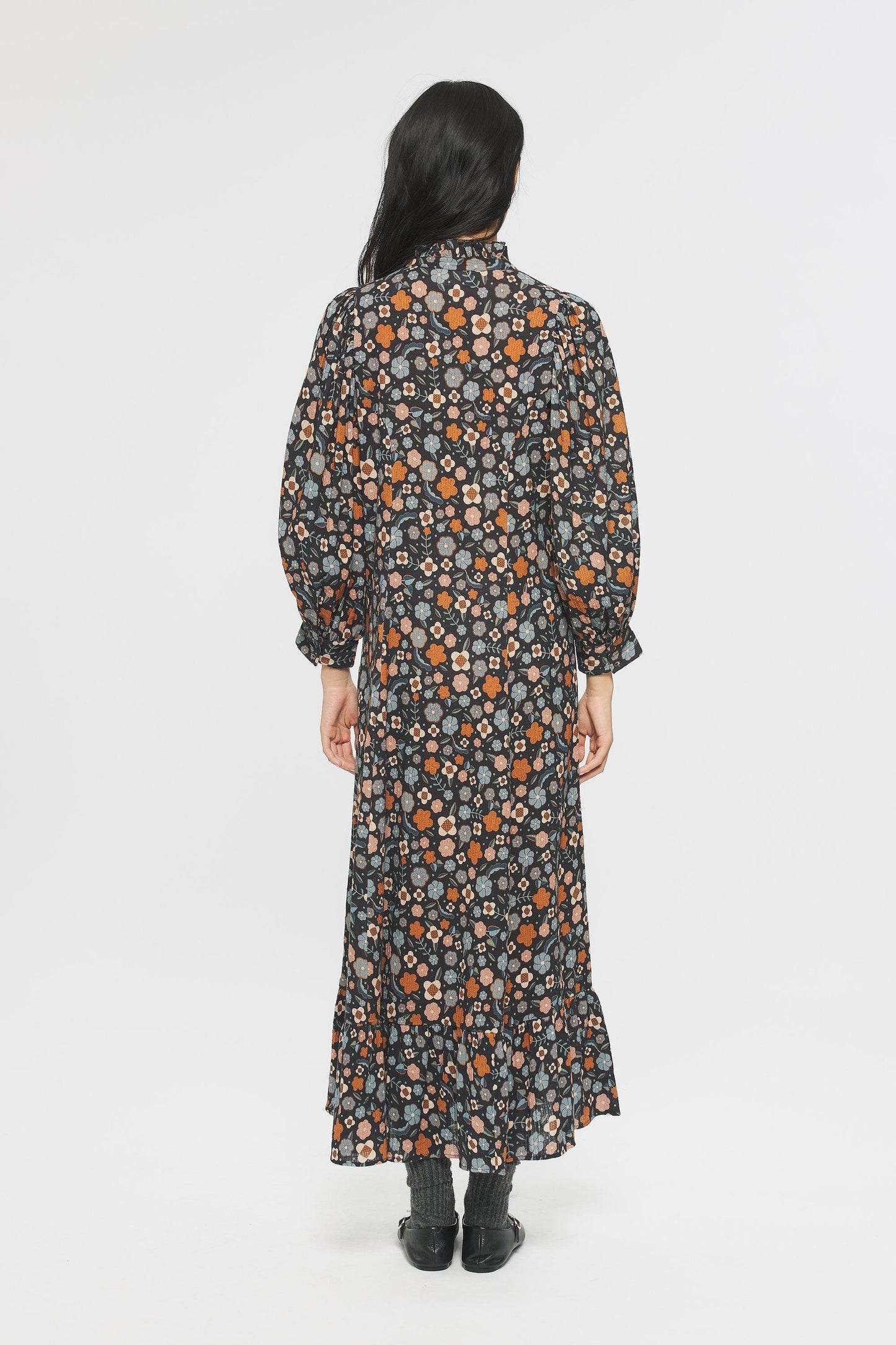 Leo Print maxi dress