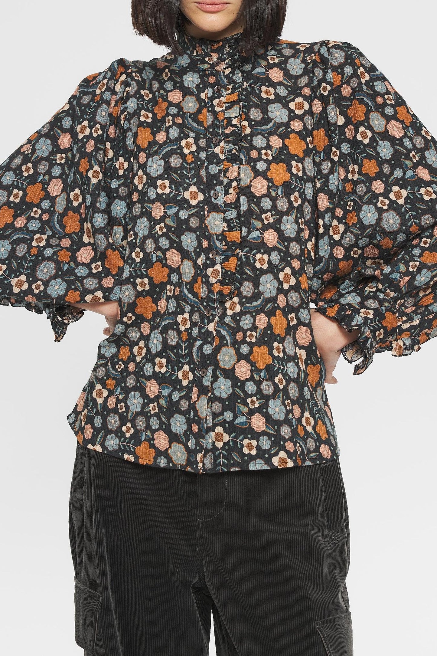 Leo Print blouse