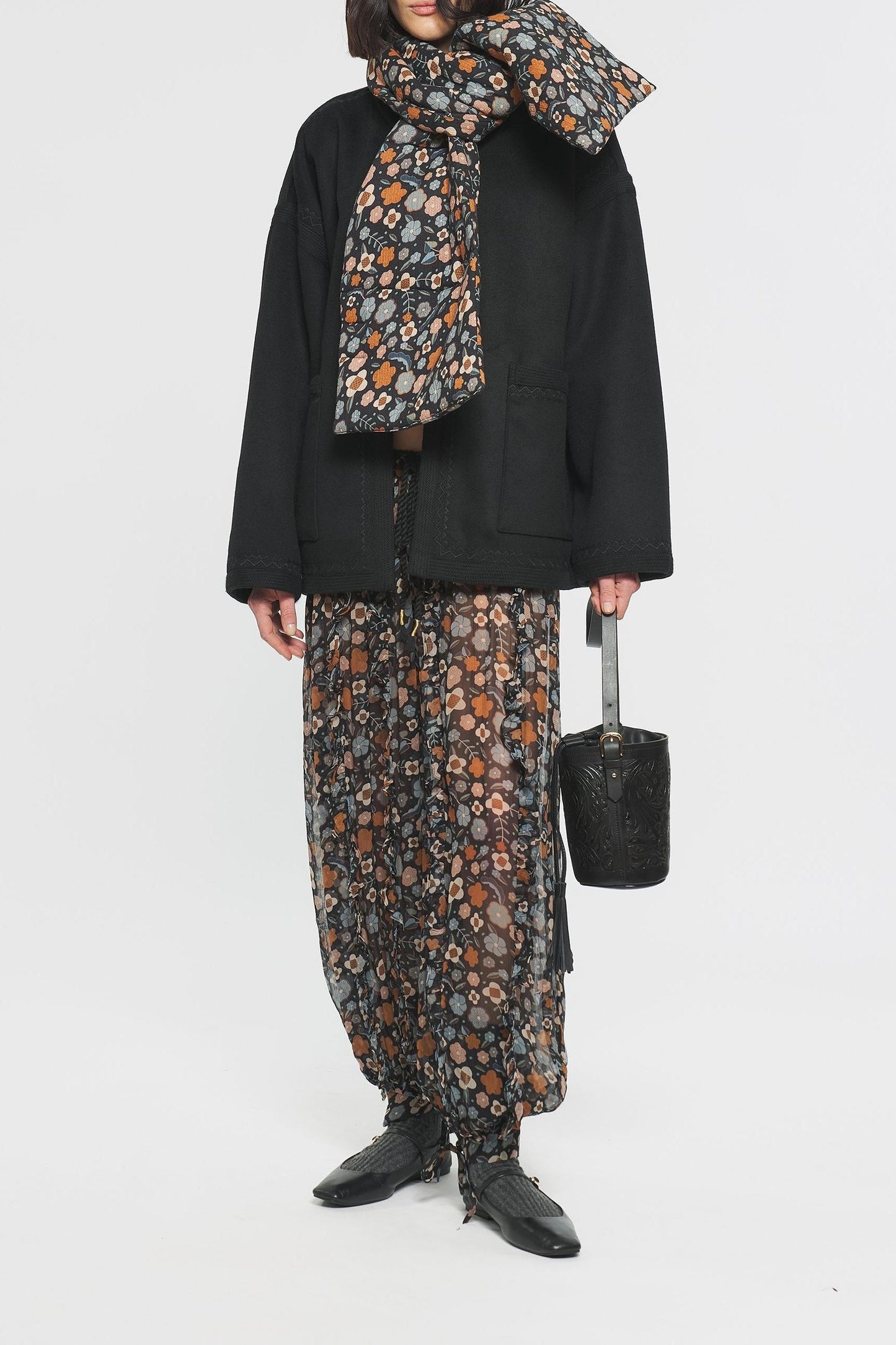 Leila Printed harem pants