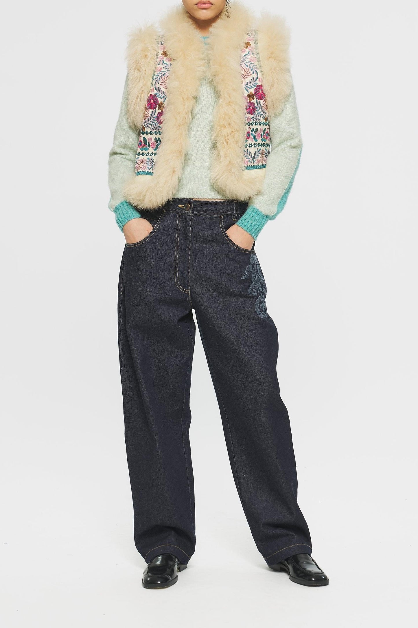 Huguet Embroidered gilet
