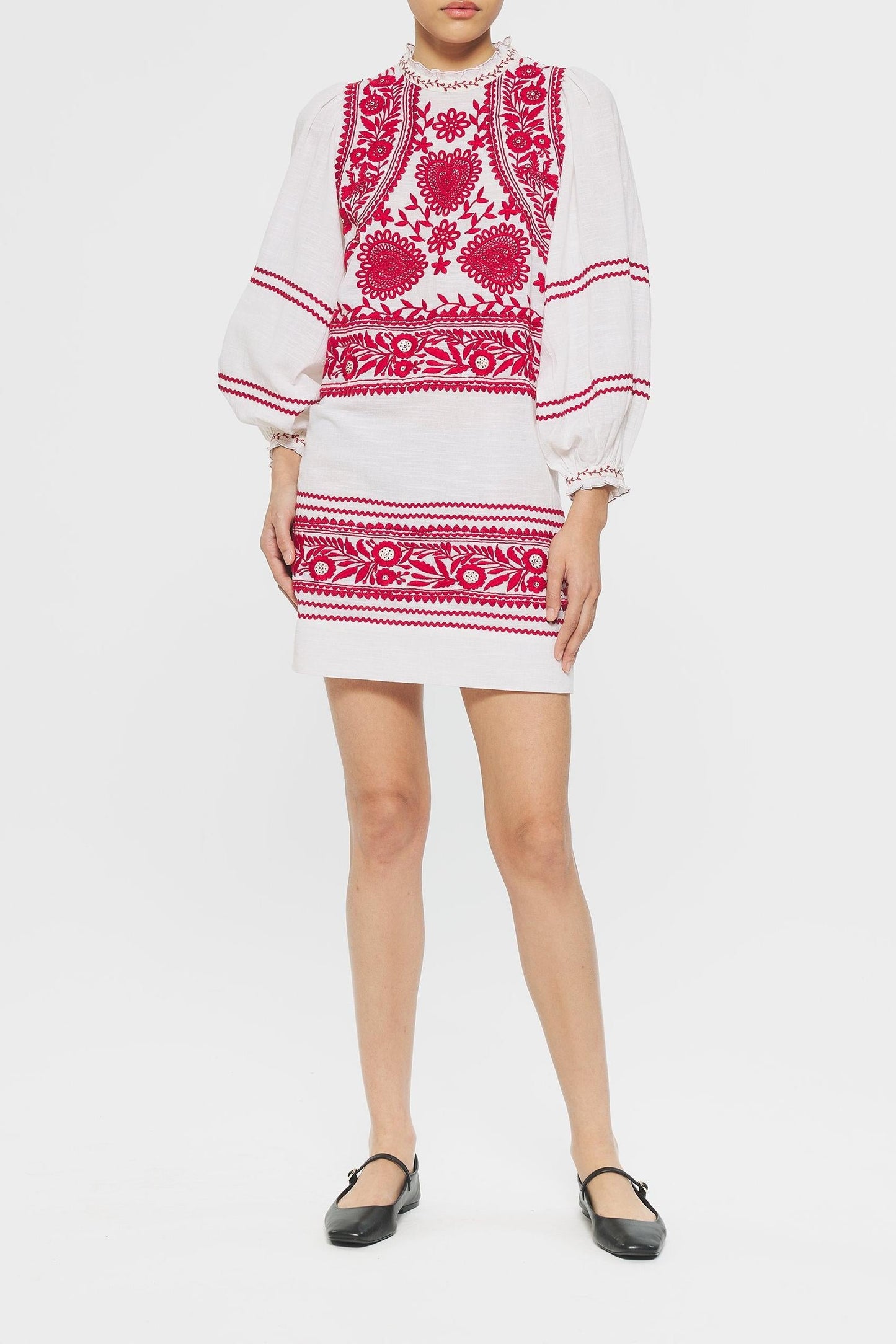Hugarian Embroidered mini dress