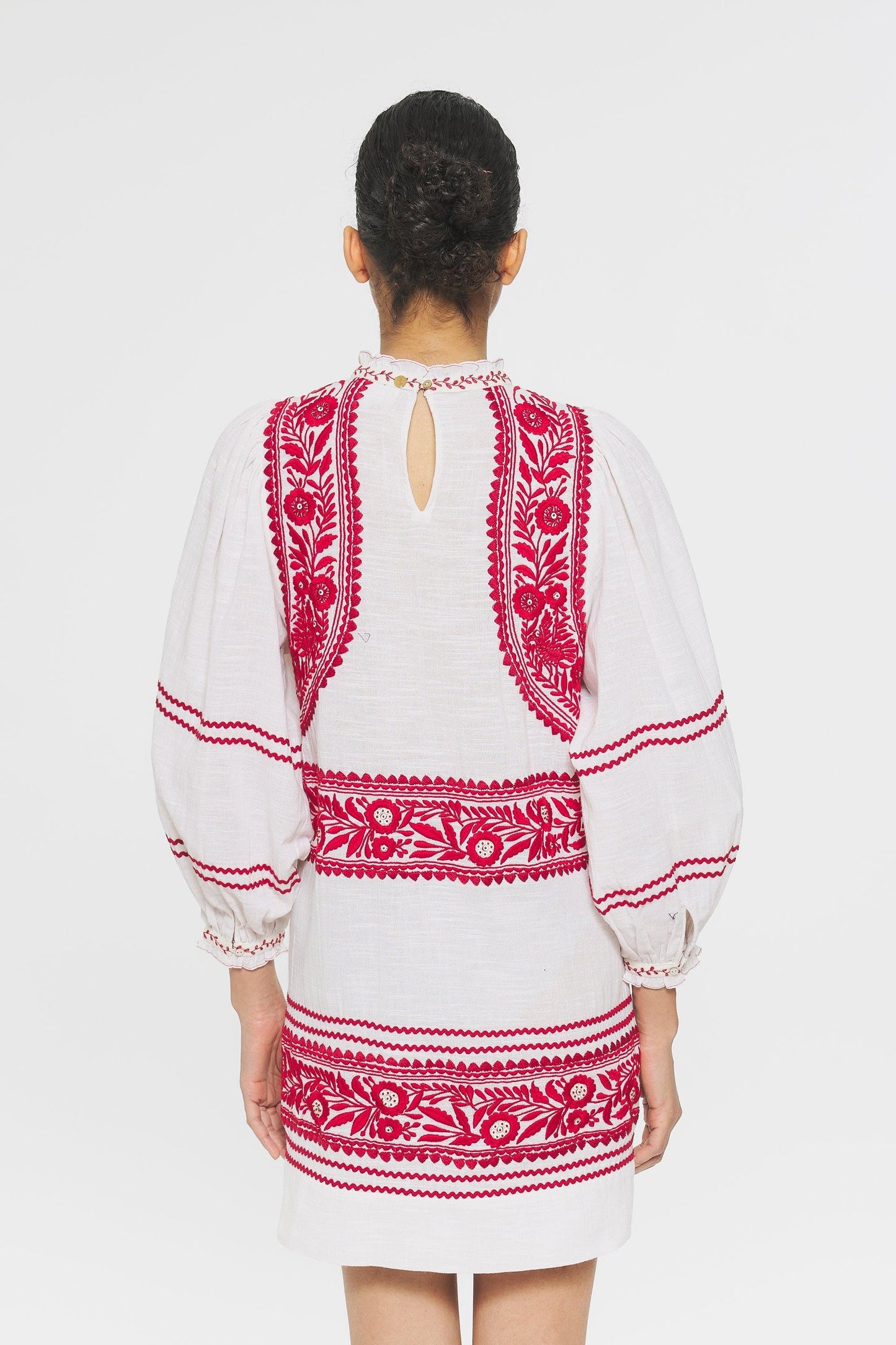 Hugarian Embroidered mini dress