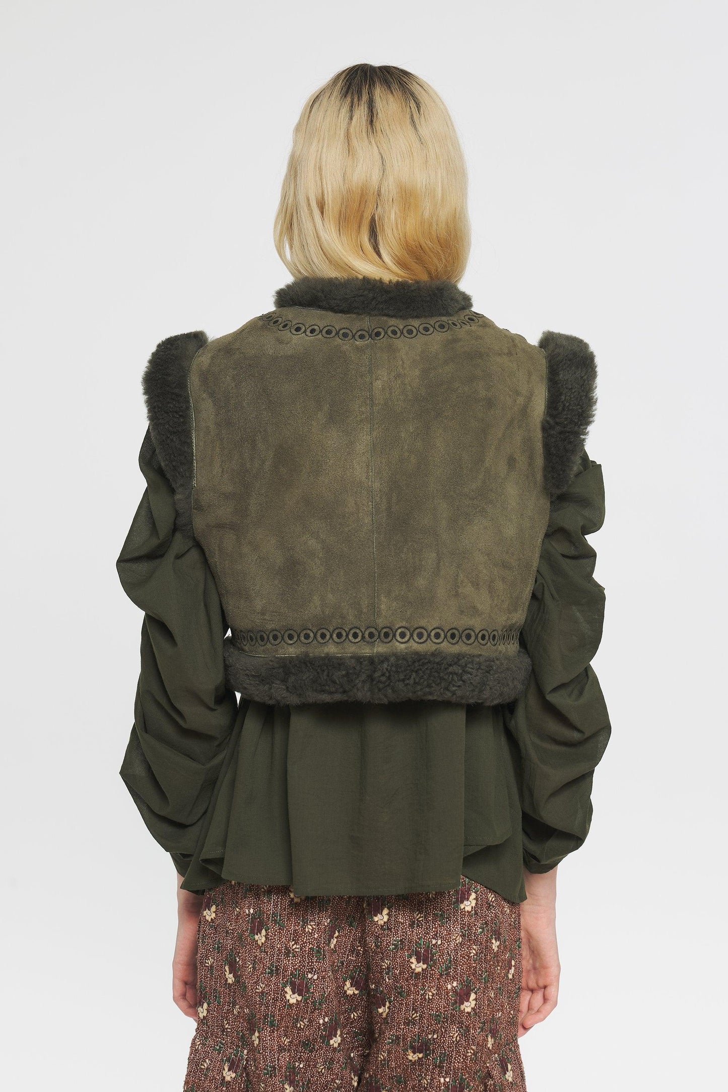 Dune Embroidered reversible gilet