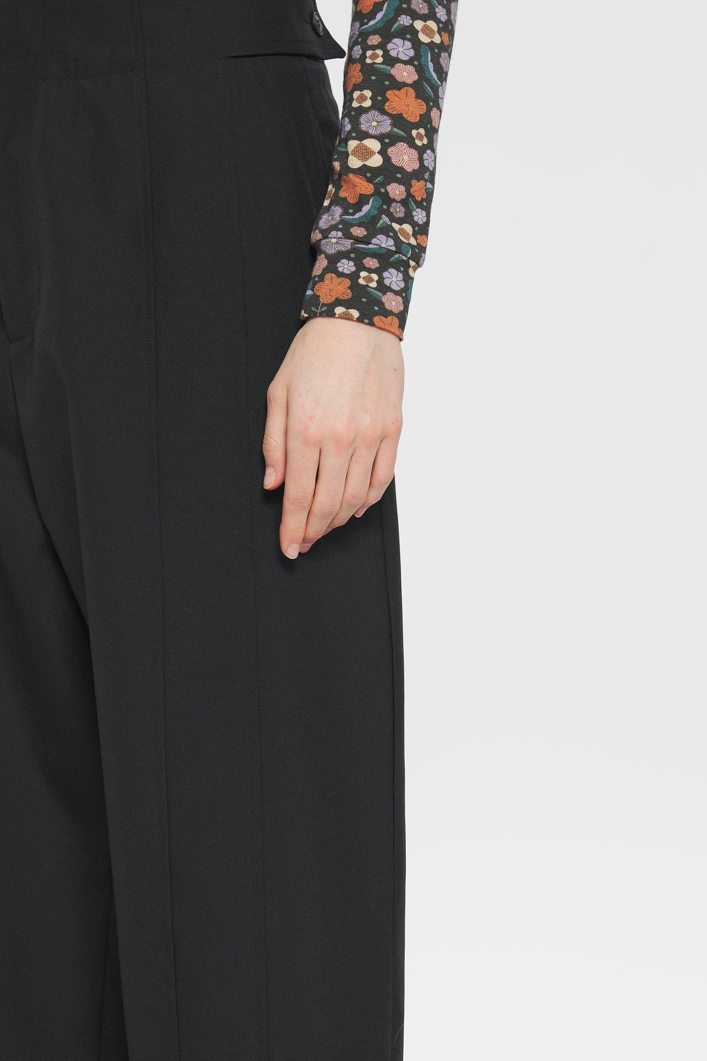 Aria printed turtleneck
