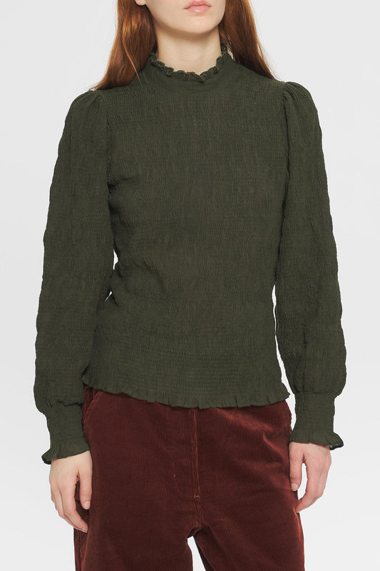 Angelie Smocked blouse