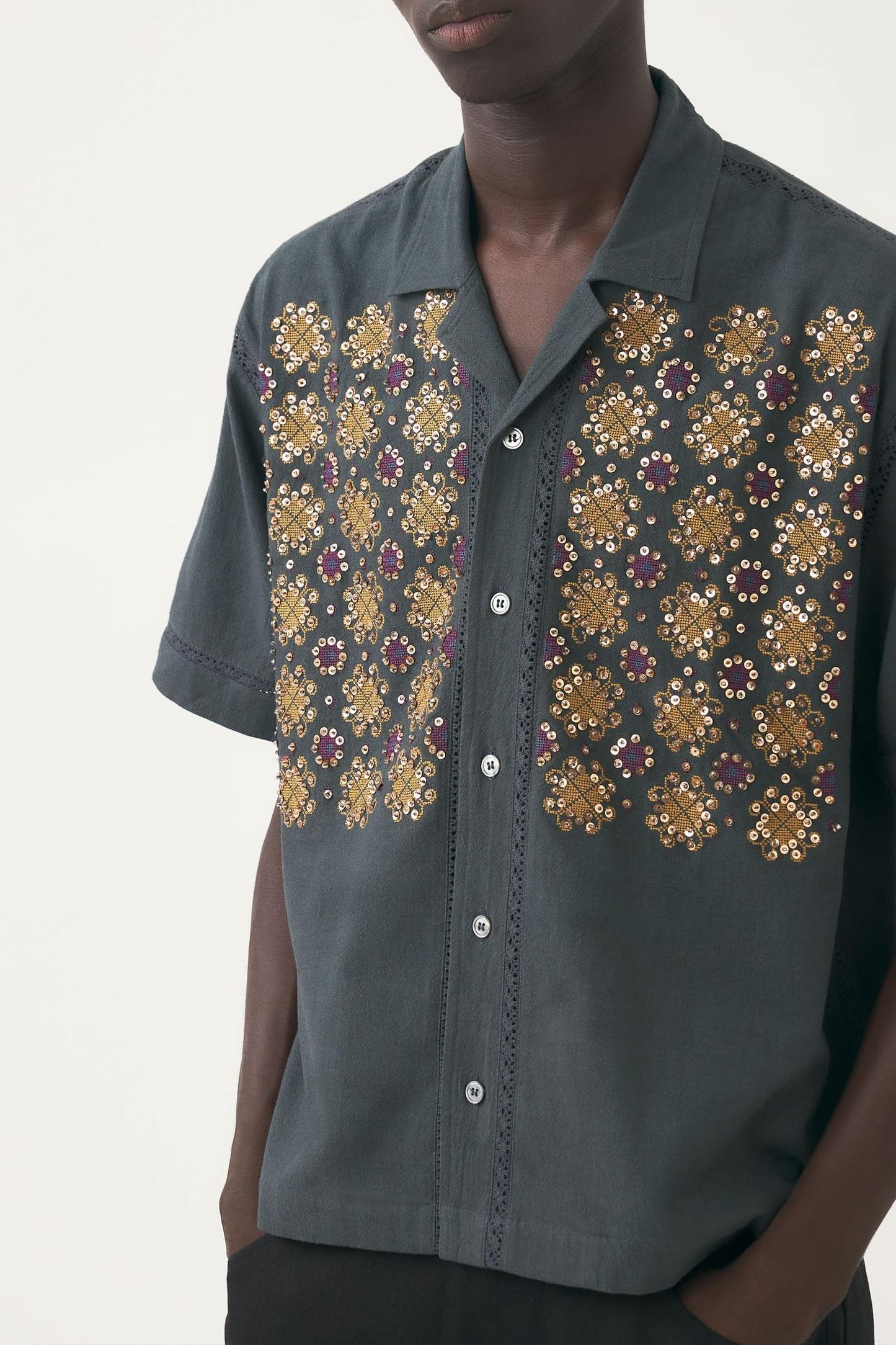 Chemise brodée Jonathan