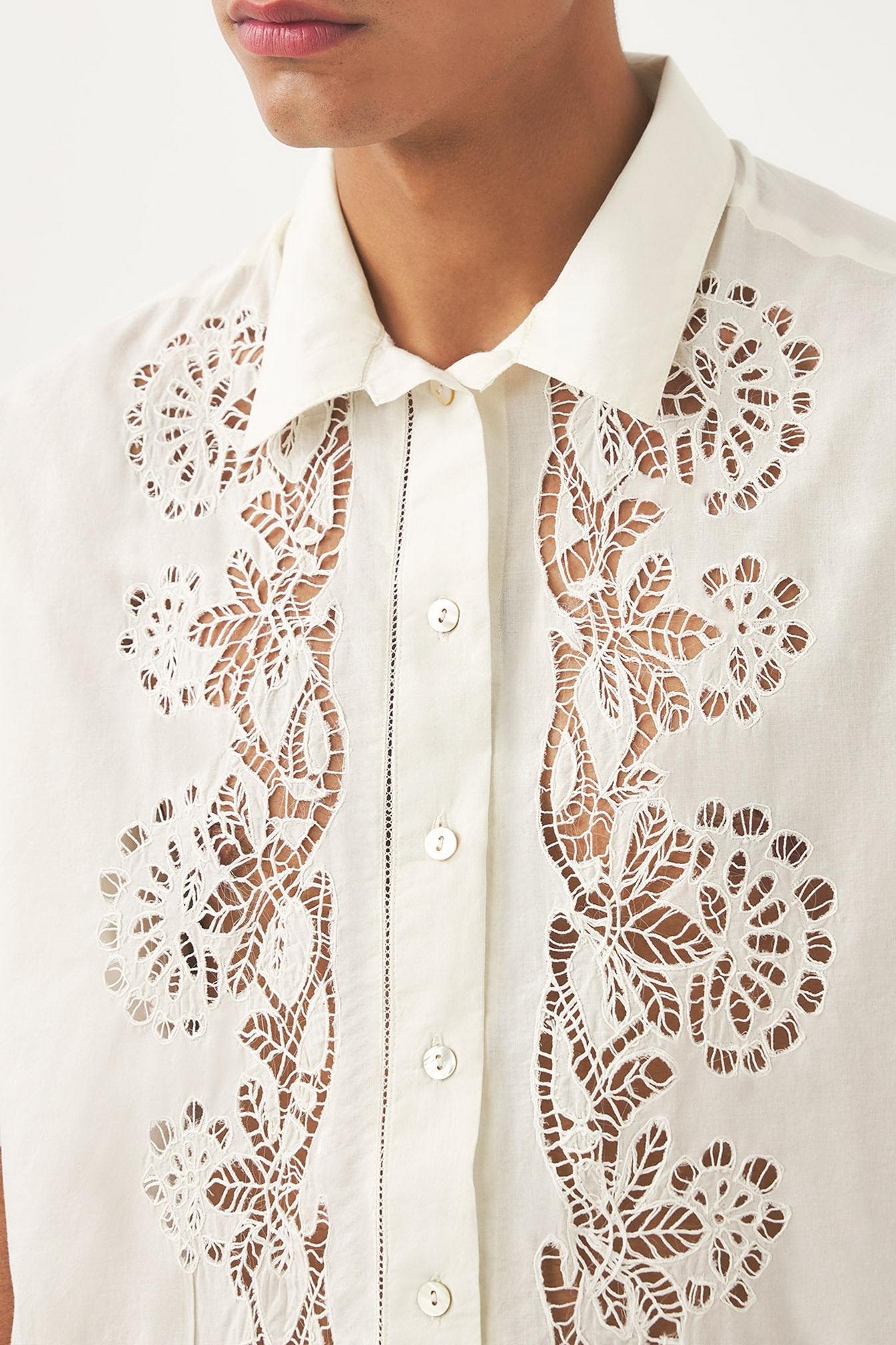 Chemise brodée Aloha