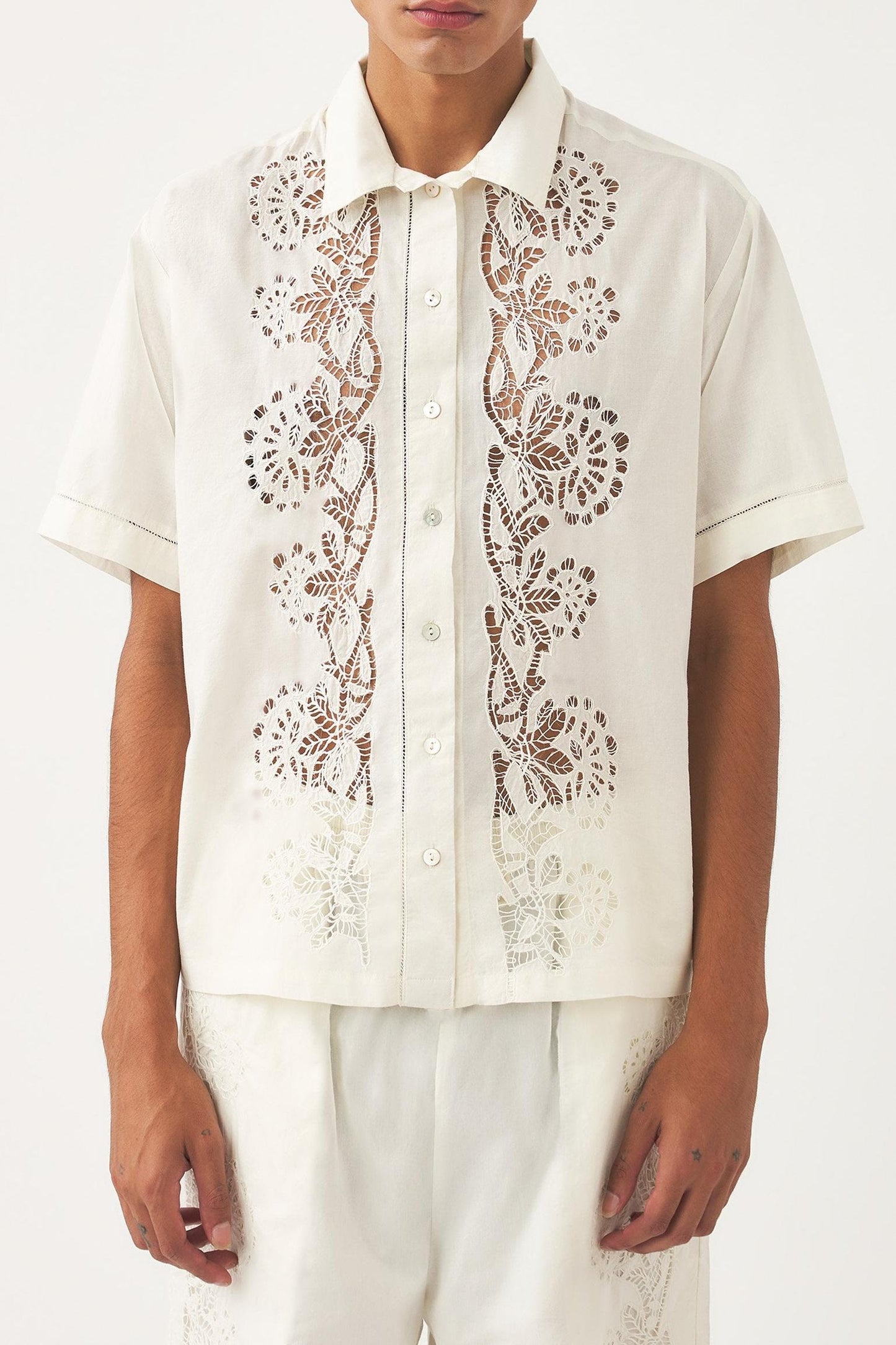Chemise brodée Aloha