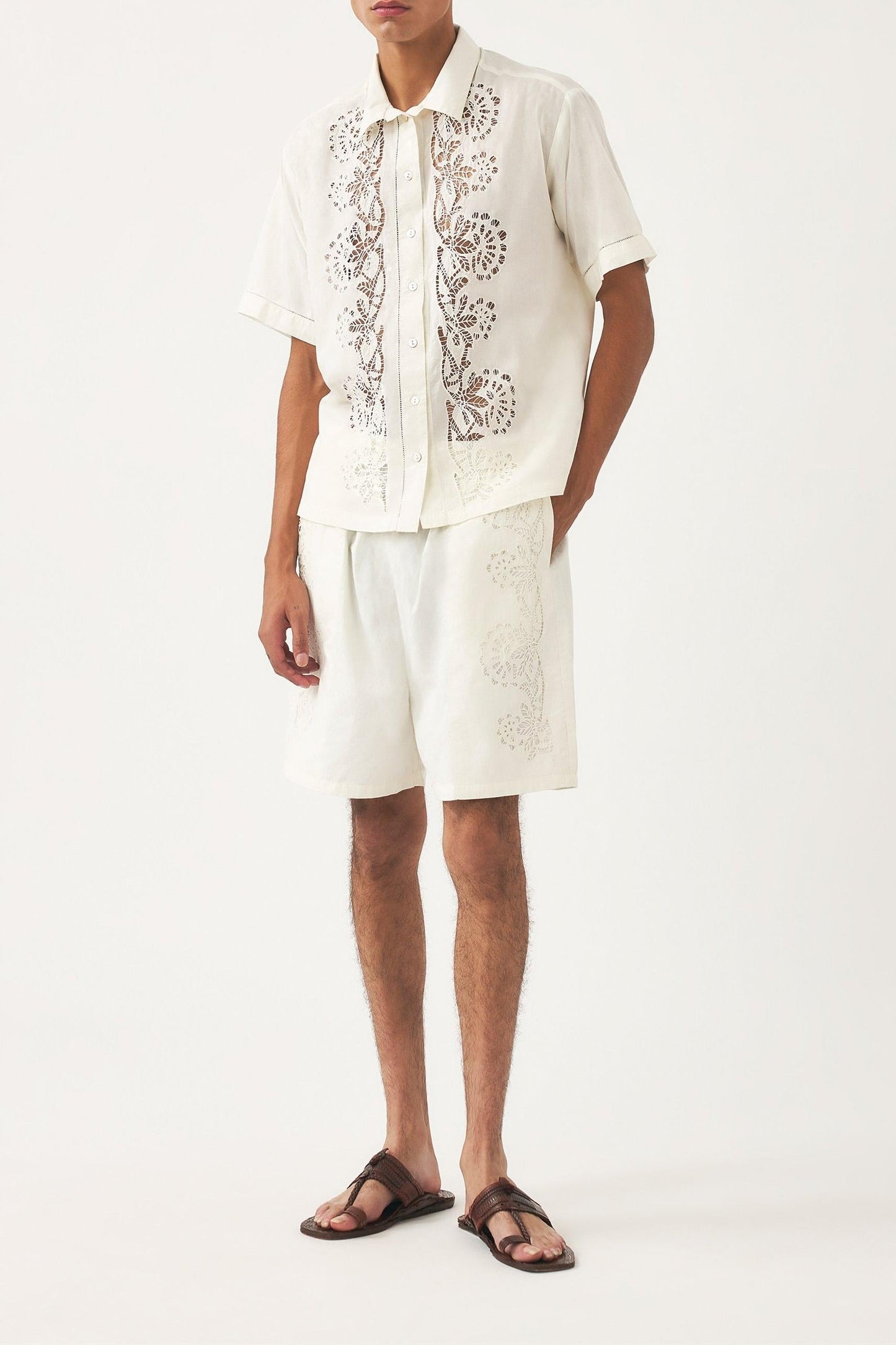 Chemise brodée Aloha