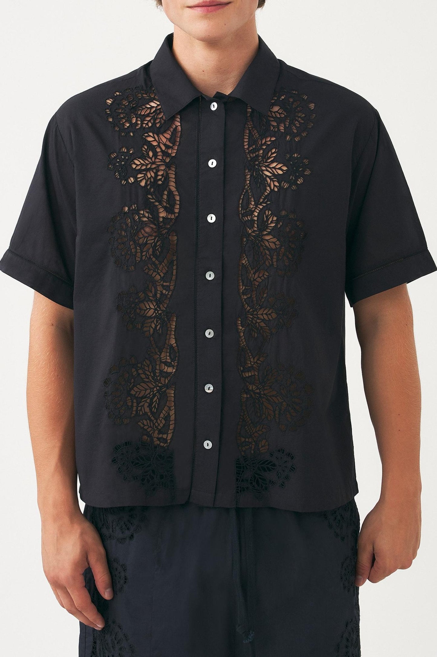 Chemise brodée Aloha