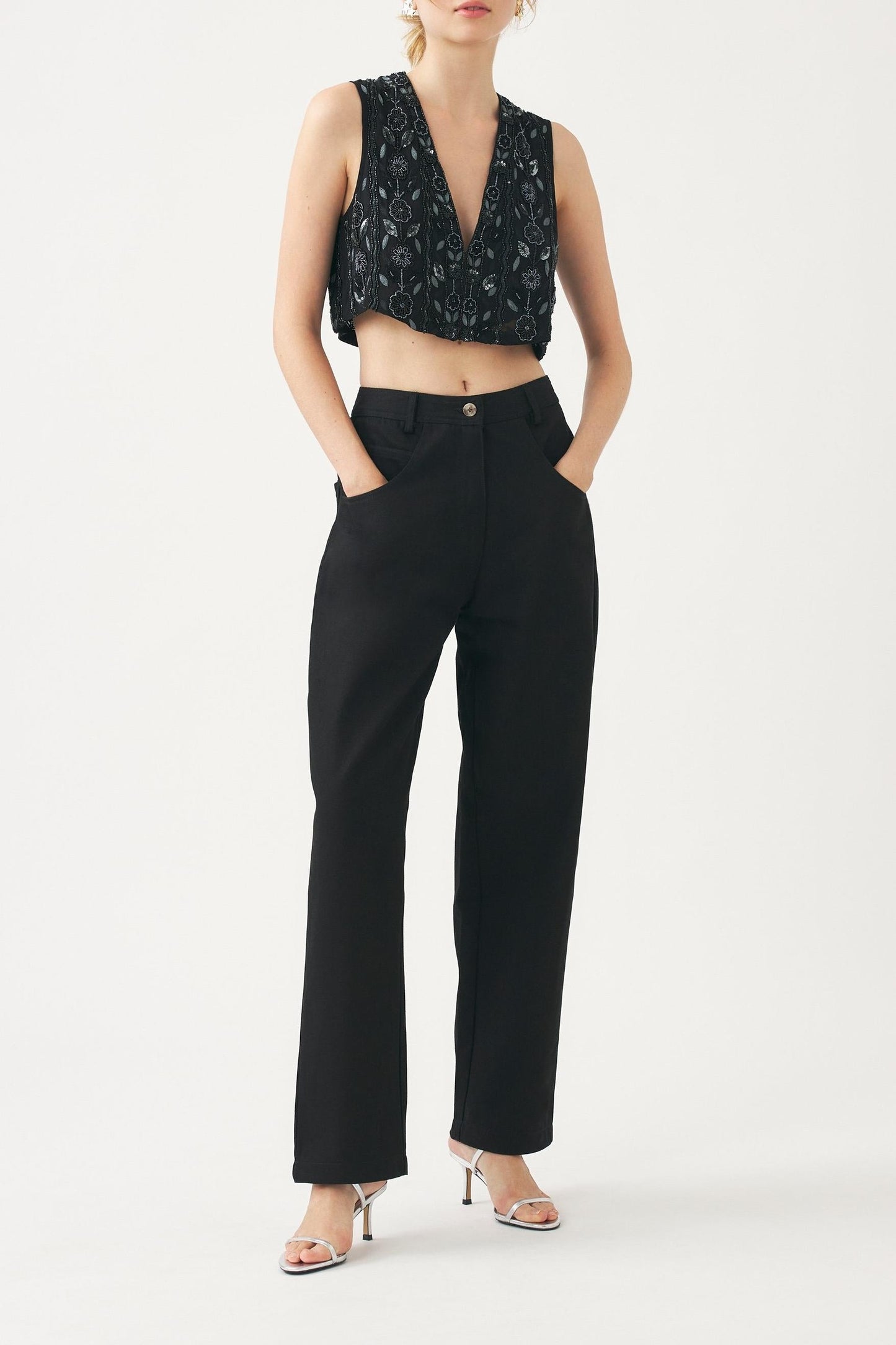 Hand-embroidered Zeniba vest