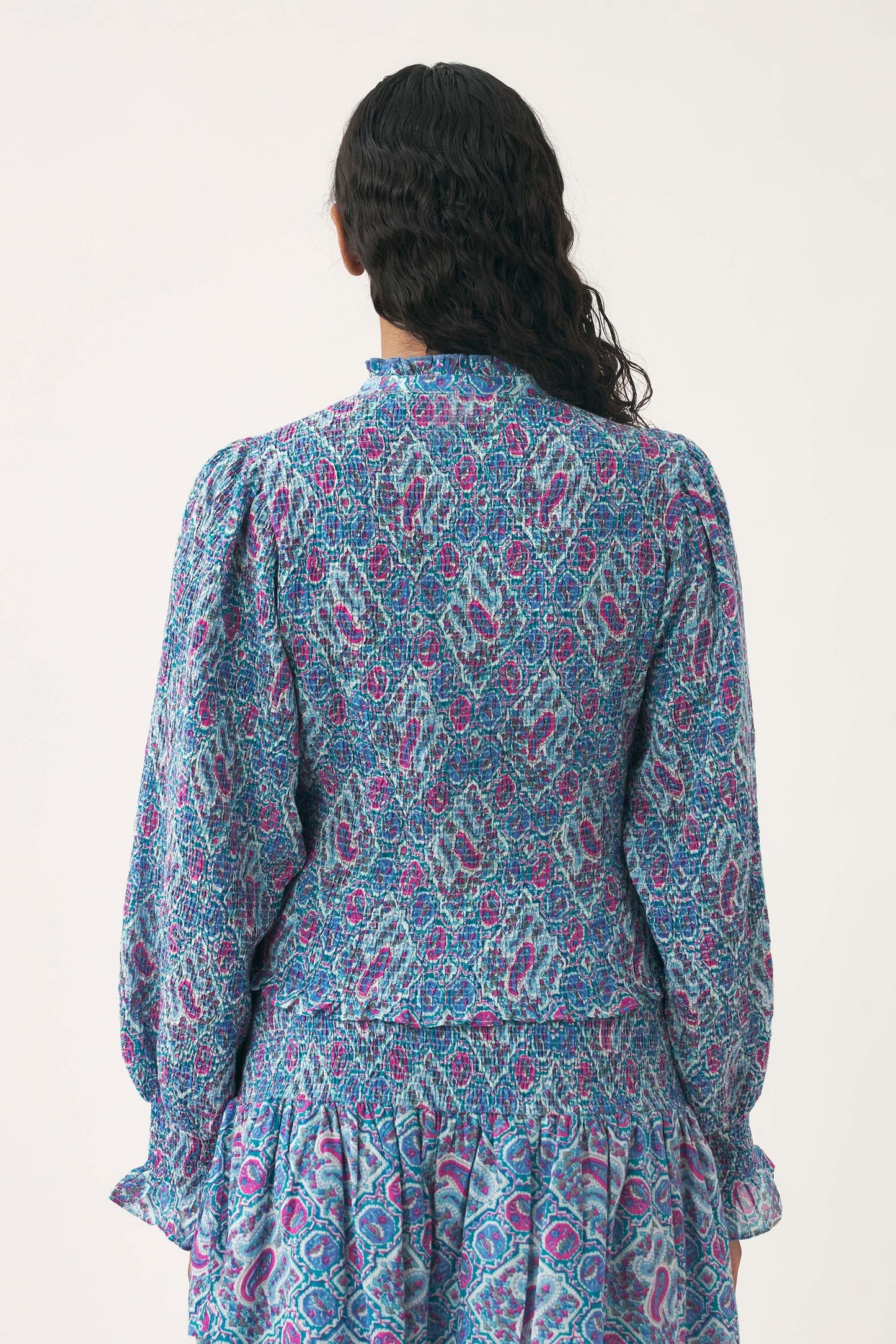 Smocked blouse Zena