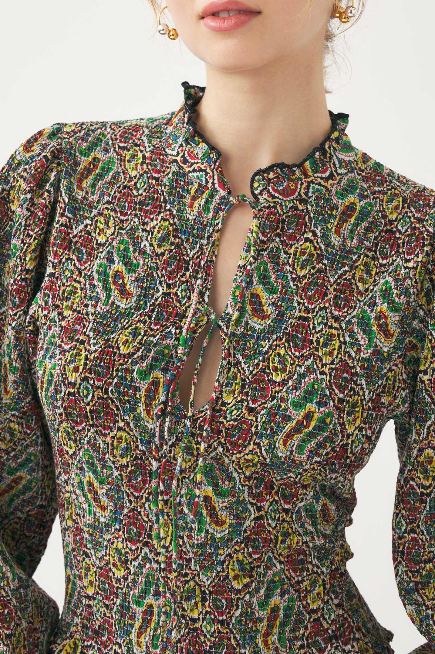 Smocked blouse Zena