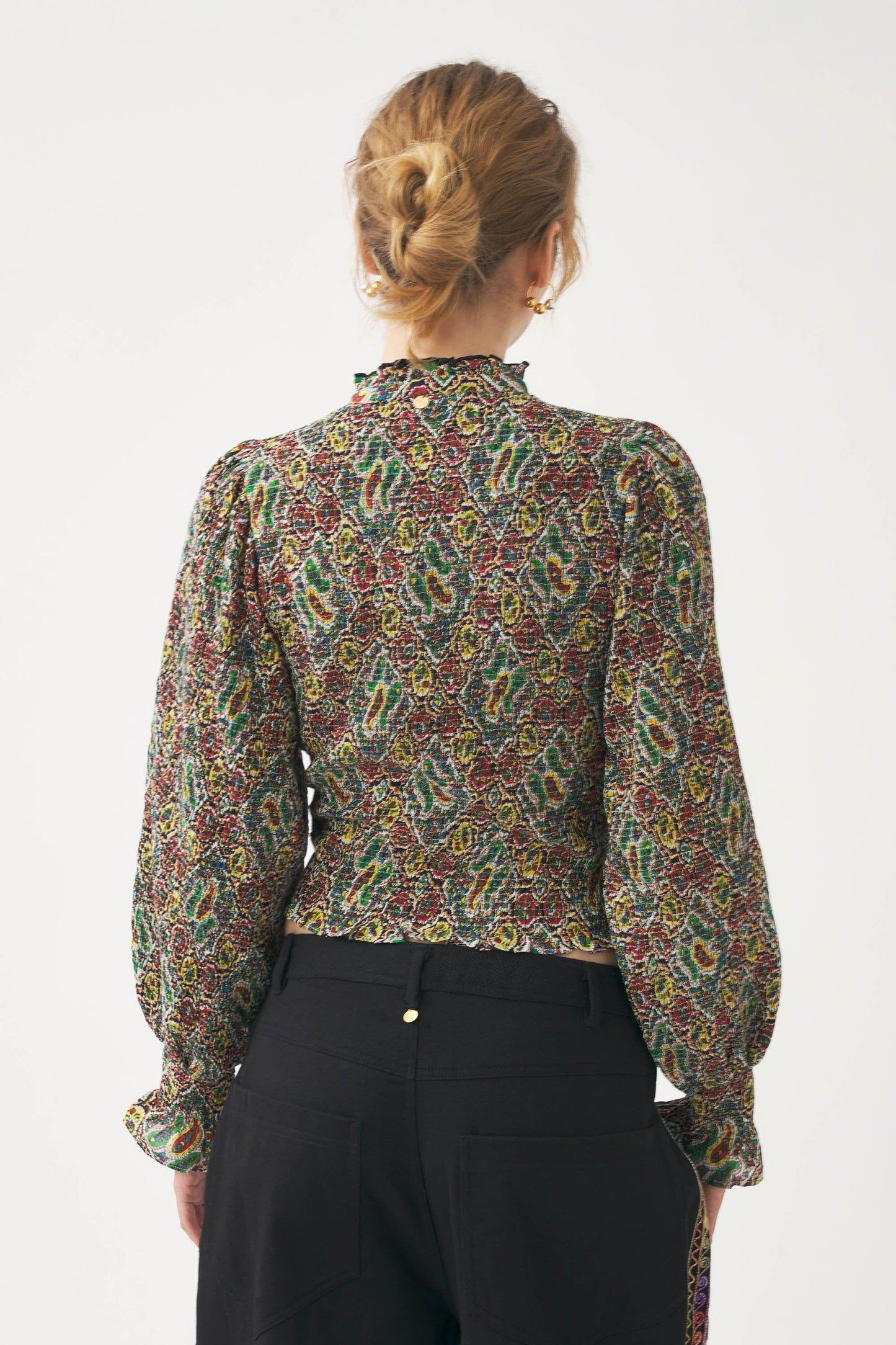Smocked blouse Zena