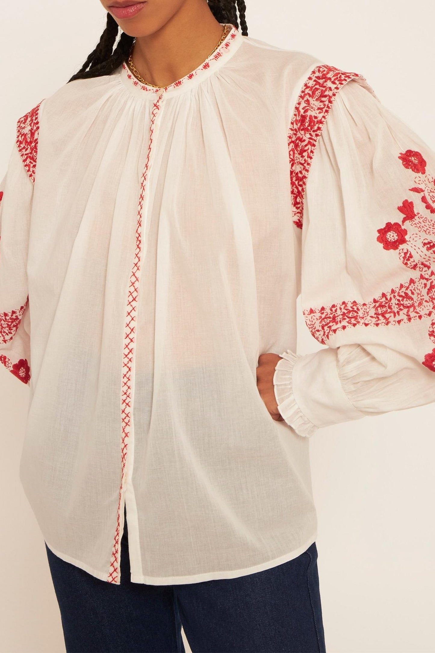 Alan embroidered blouse