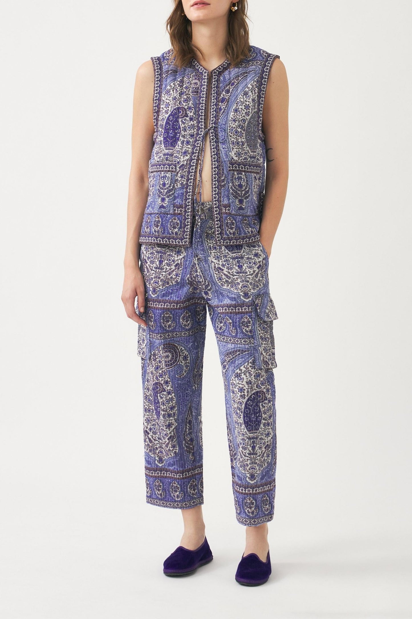 Tajar print vest