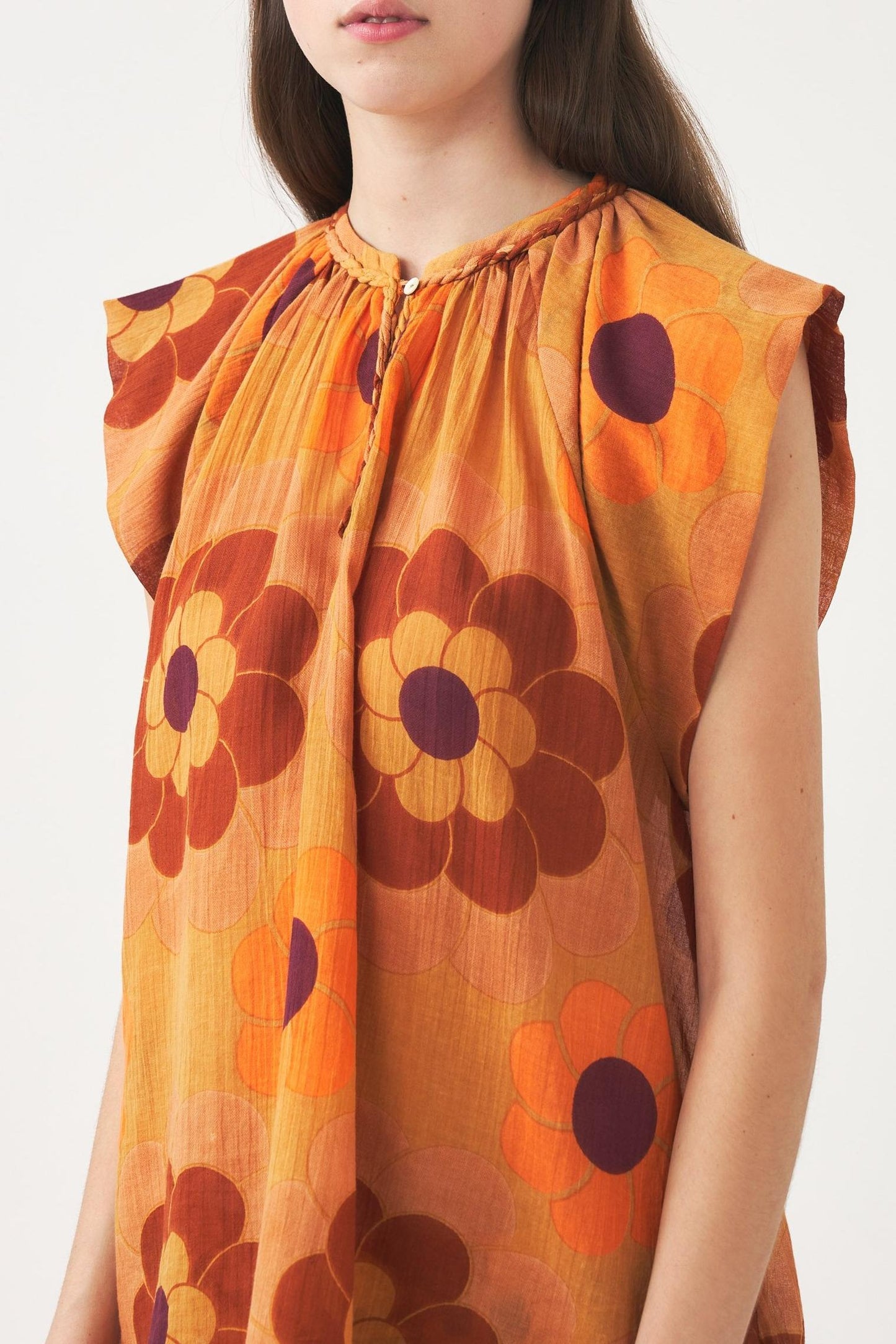 Suny sleeveless print top