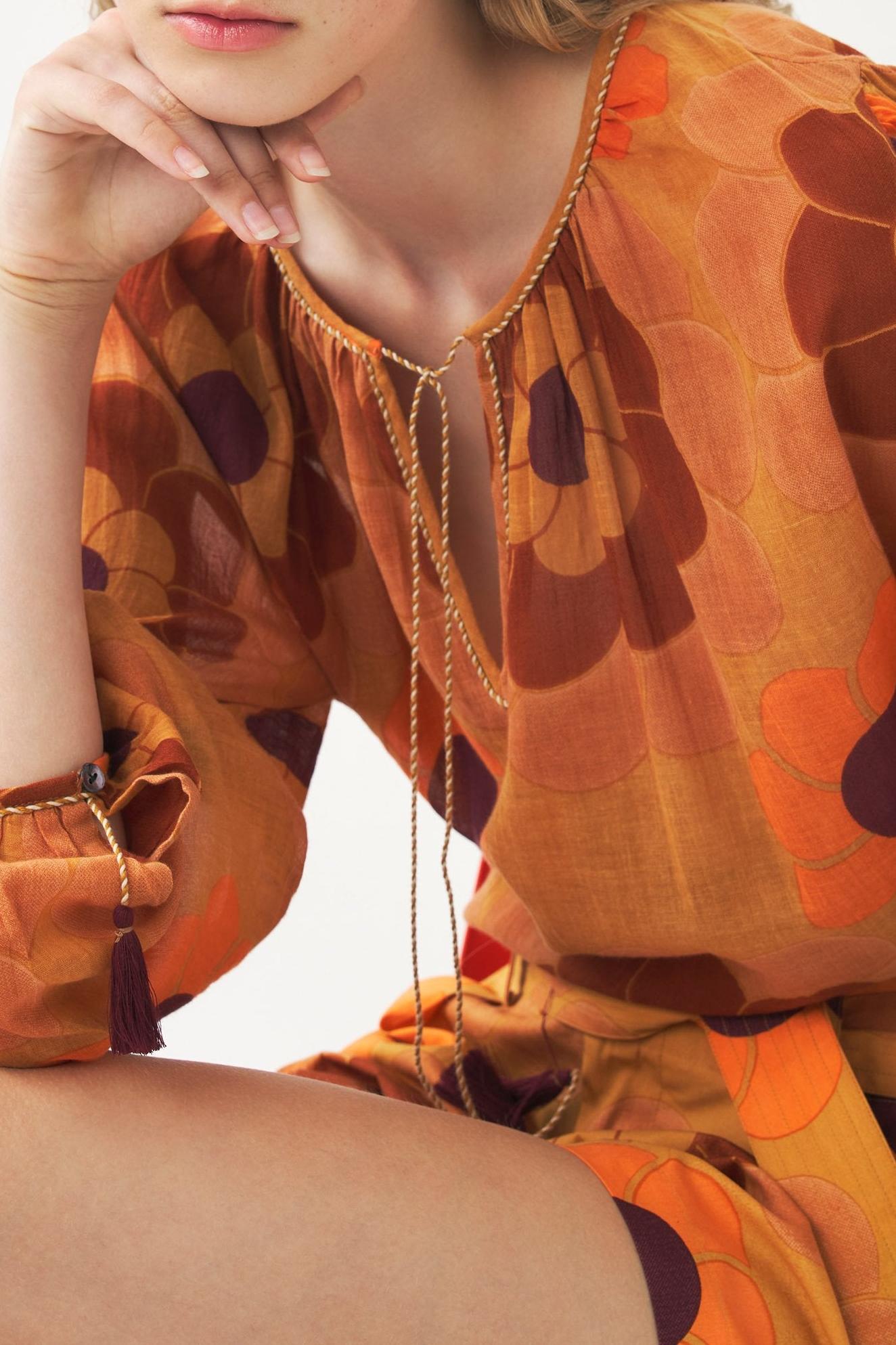 Fluid print blouse Suny