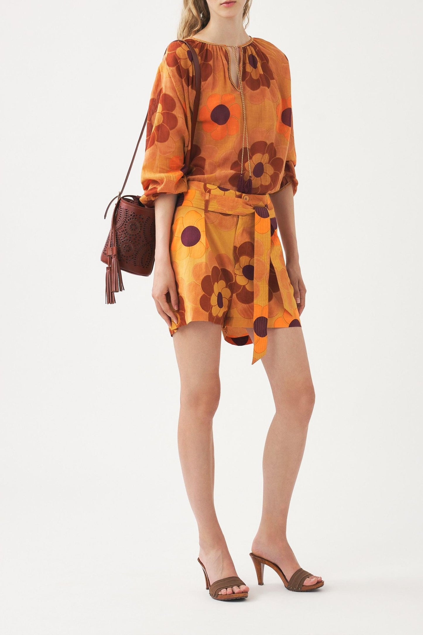 Fluid print blouse Suny