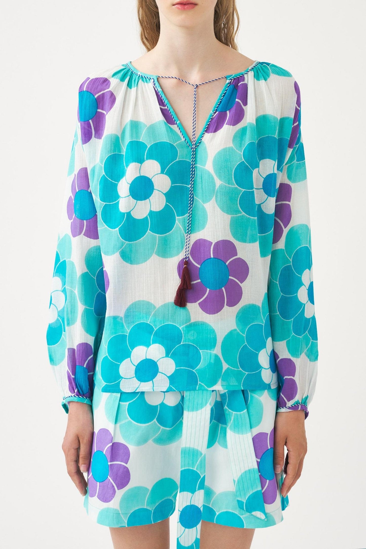 Fluid print blouse Suny