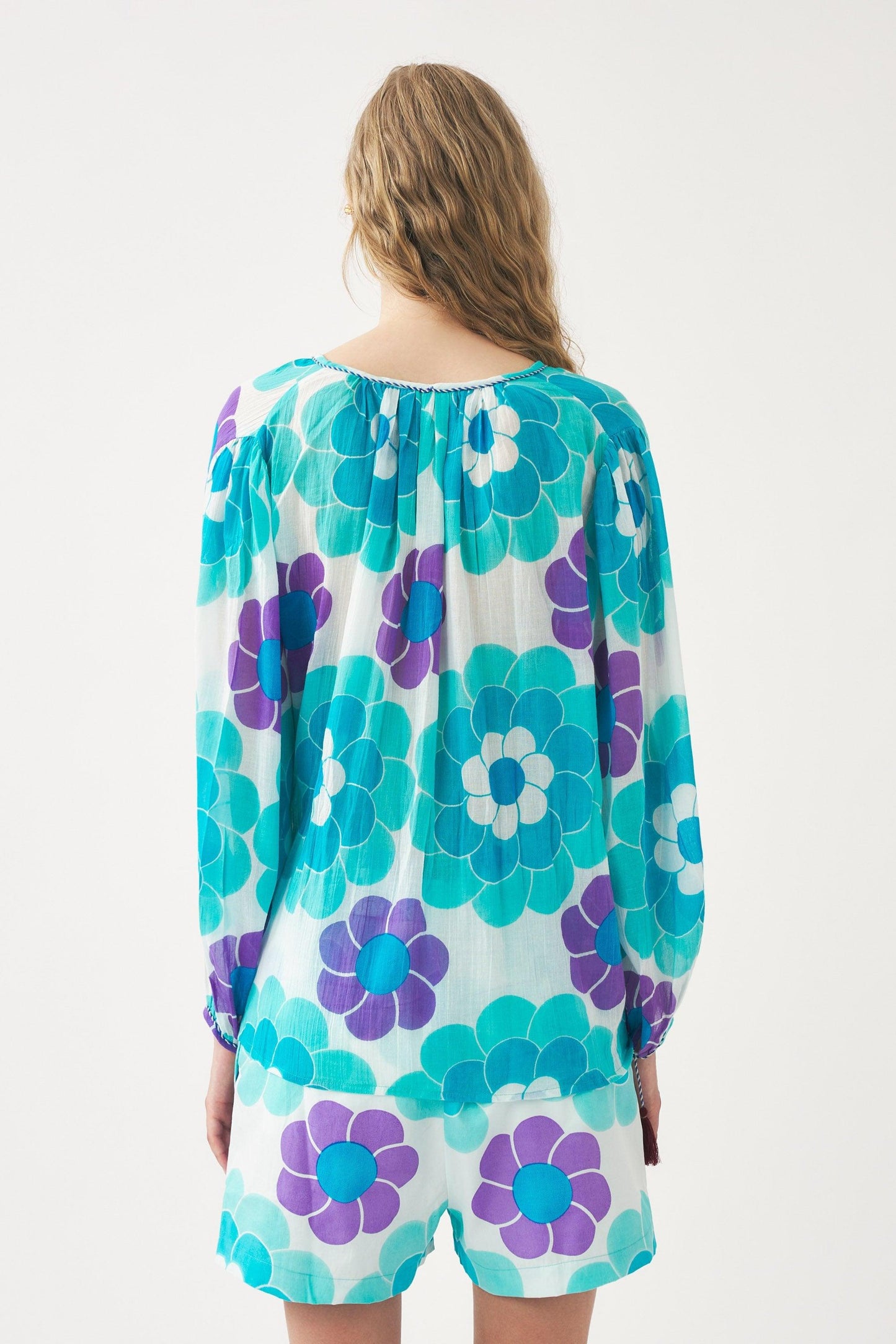 Fluid print blouse Suny