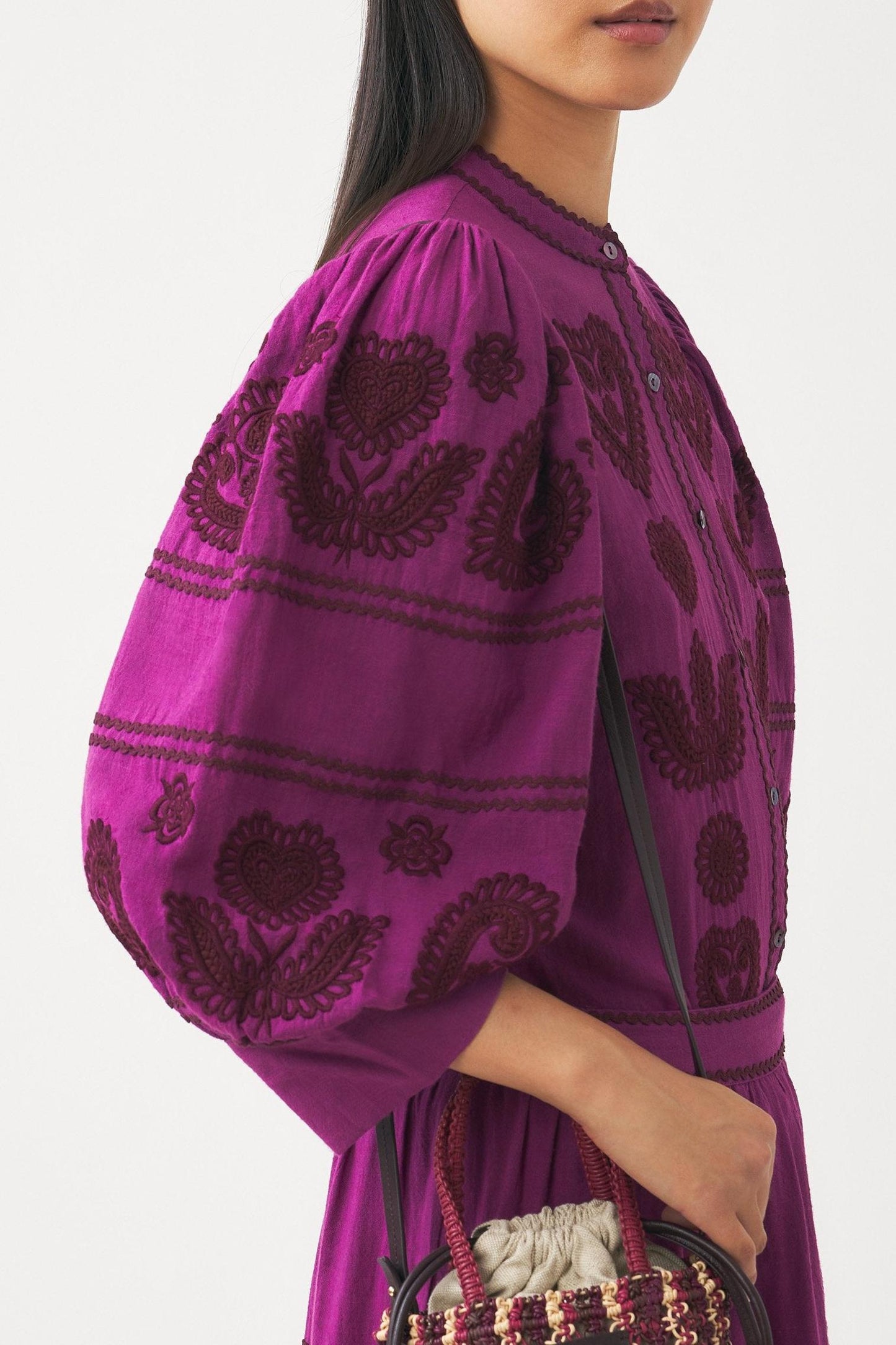 Blouse with Hungarian-inspired embroidery Rony