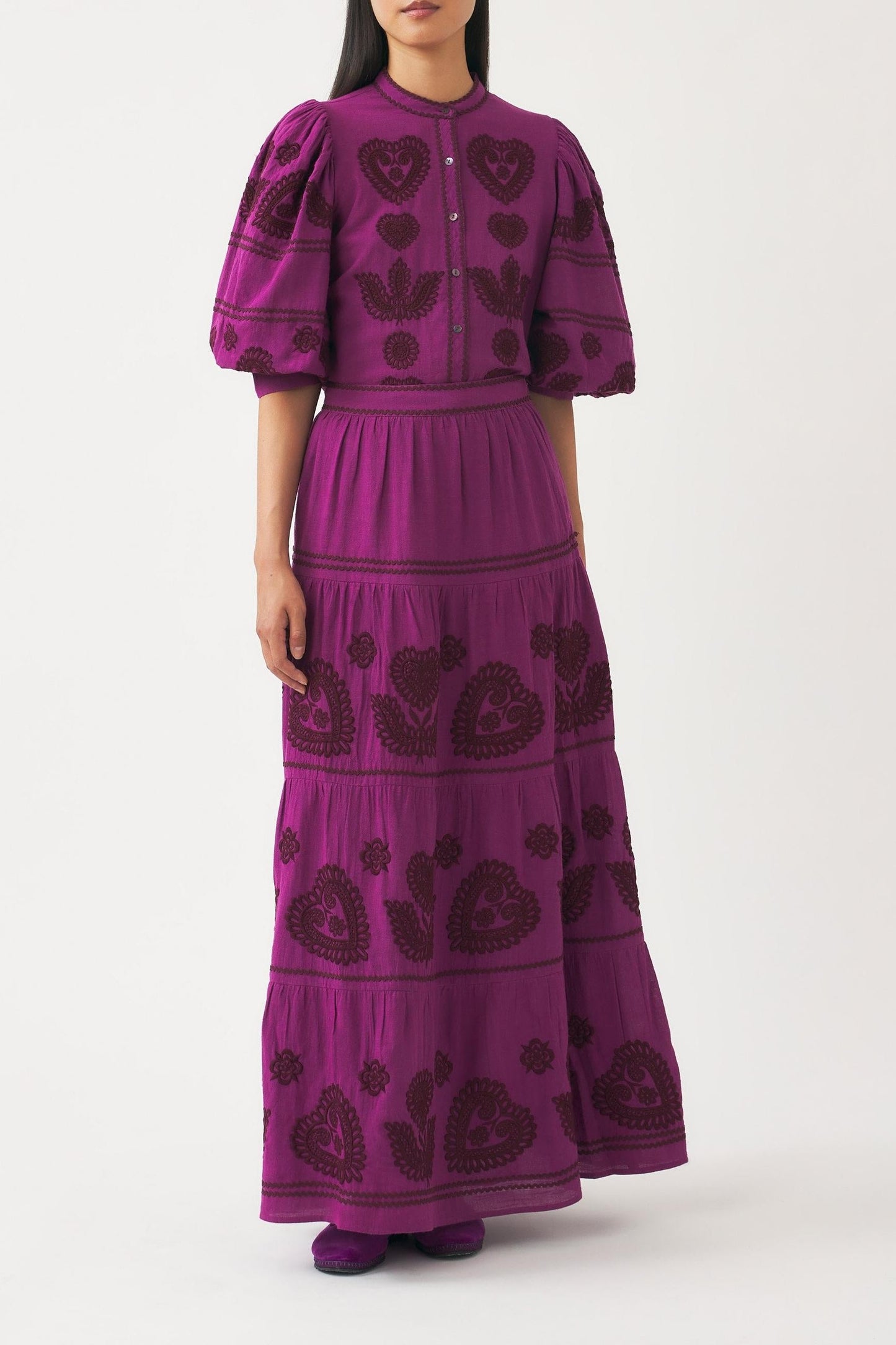 Blouse with Hungarian-inspired embroidery Rony