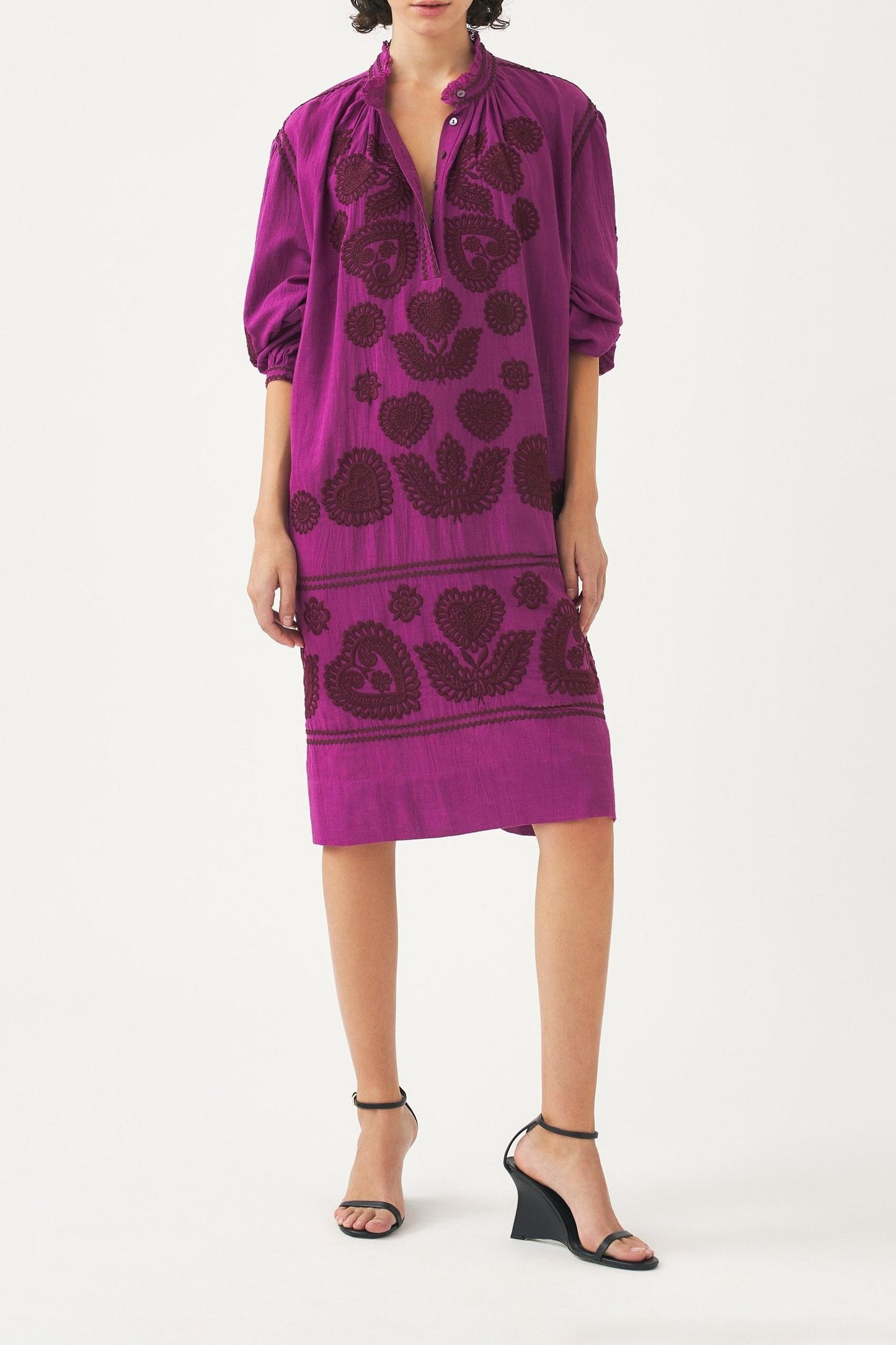 Blouse with Hungarian-inspired embroidery Rony