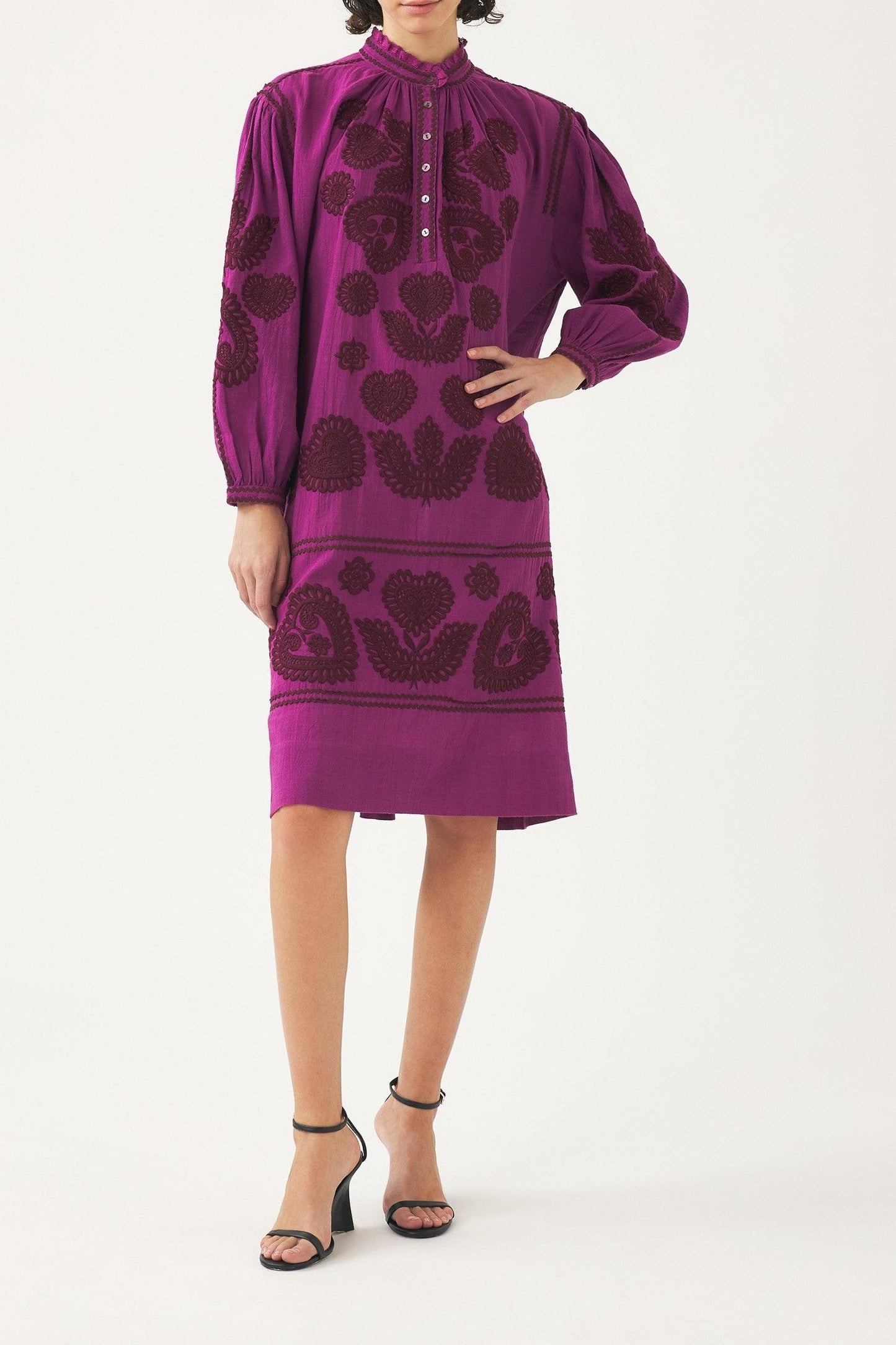 Blouse with Hungarian-inspired embroidery Rony