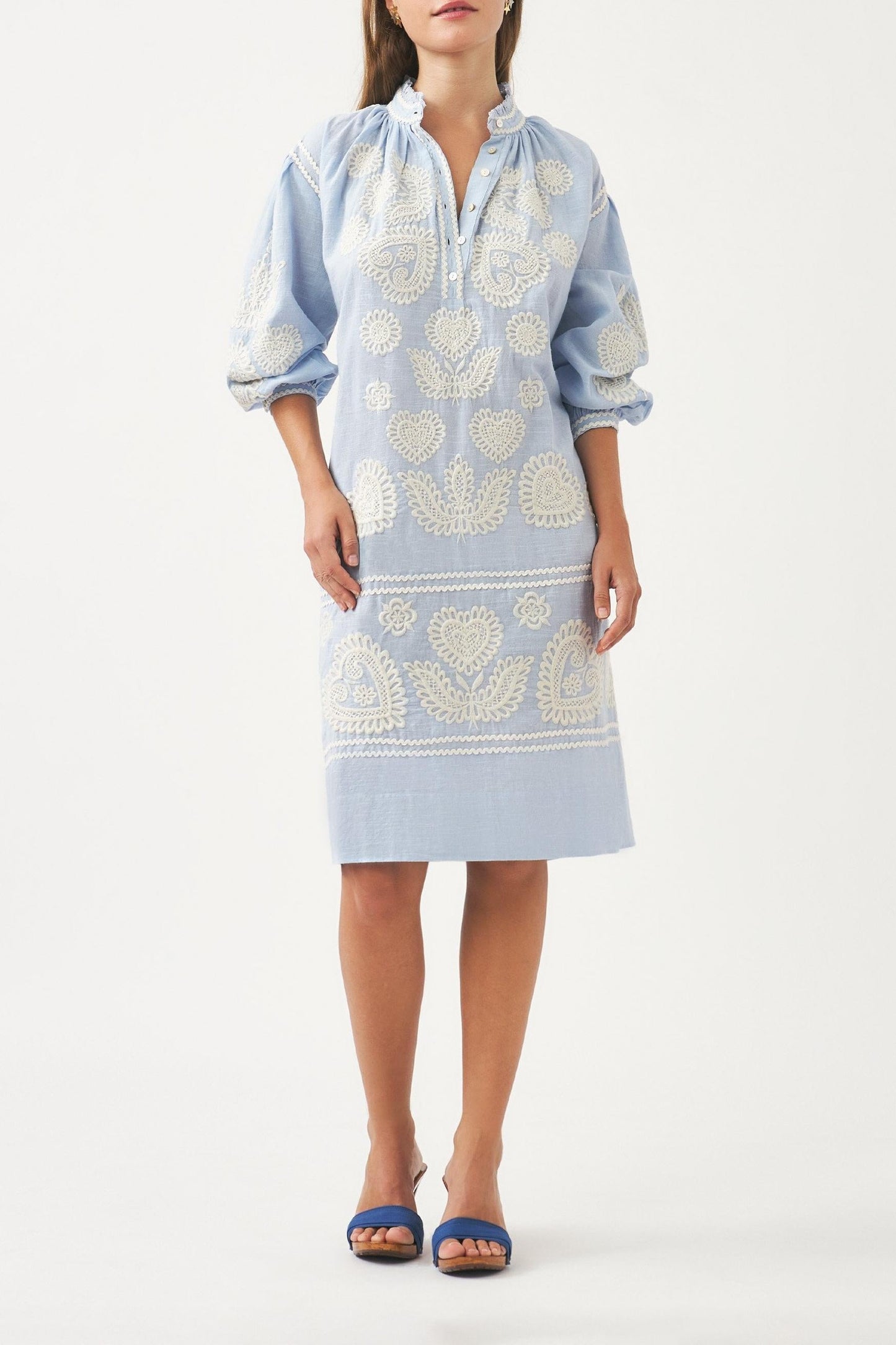 Blouse with Hungarian-inspired embroidery Rony